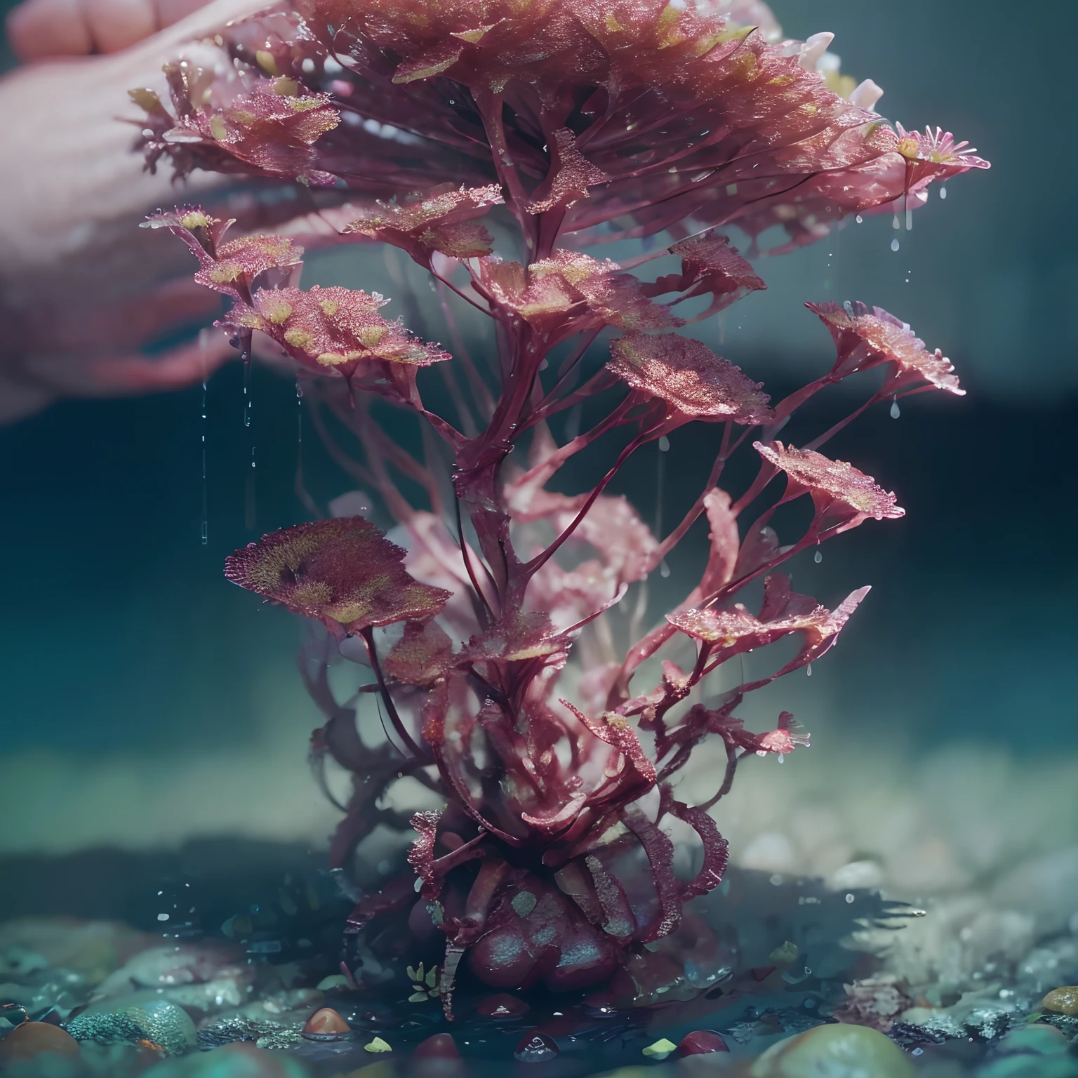there are drosera in the desert near a large rock, unreal engine 5 showcase, anamorphic 24 mm lens, inspired by Sanford Robinson Gifford, gameplay screenshot, still from a music video, sylvain sarrailh and igor morski, interior gameplay screenshot, 2019, television screenshot