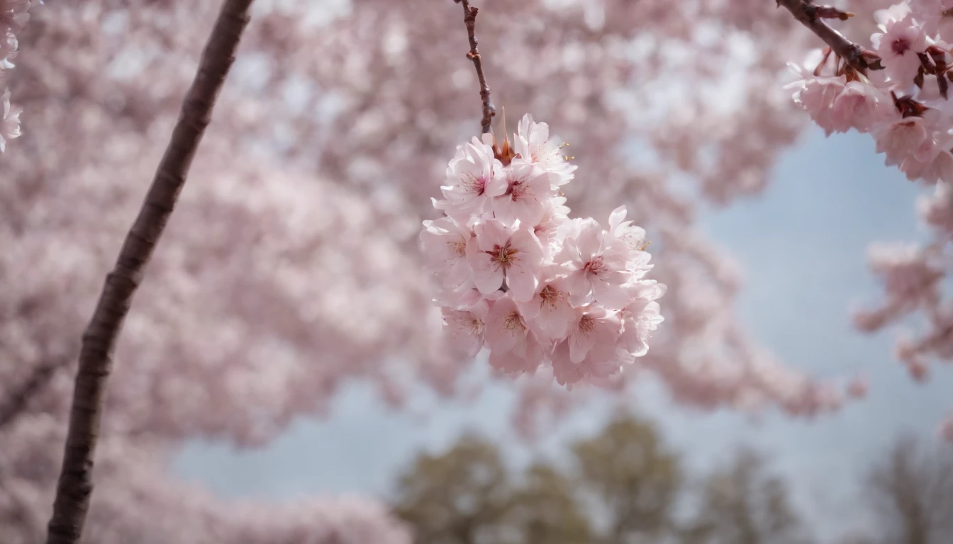Spring in Japan,cherry blossom in full bloom,Refreshing breeze,wanting,Start a good day,Kaigan Street
