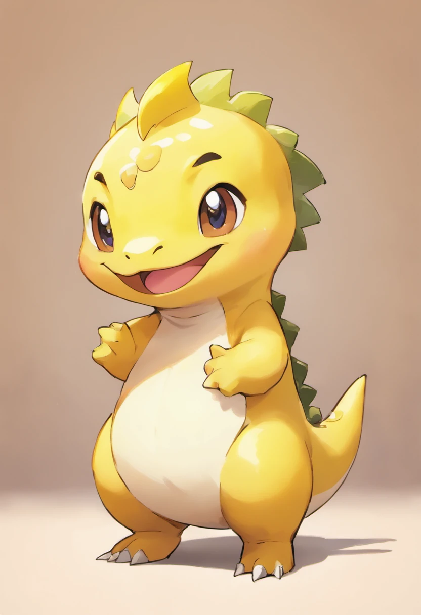 Cute cartoon dinosaurs,Watercolor texture style,Popmart blind box,claymaterial,Bright background,arte 3D,depth of fields,pixar trend,hyper realisitc,Ray traching,Complicated details,animation lighting,full bodyesbian,standing on your feet