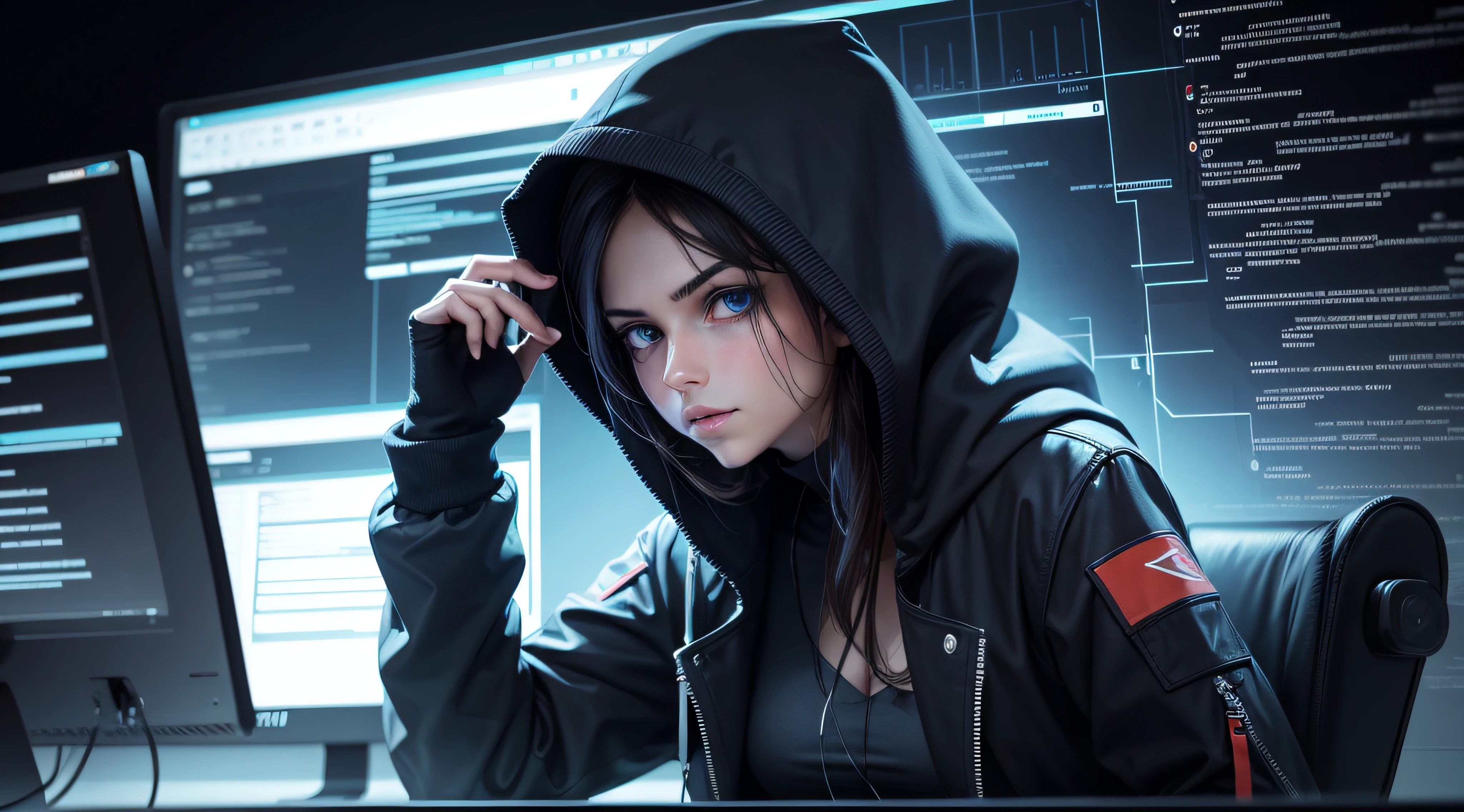 hacker look wallpaper, ultra uhd