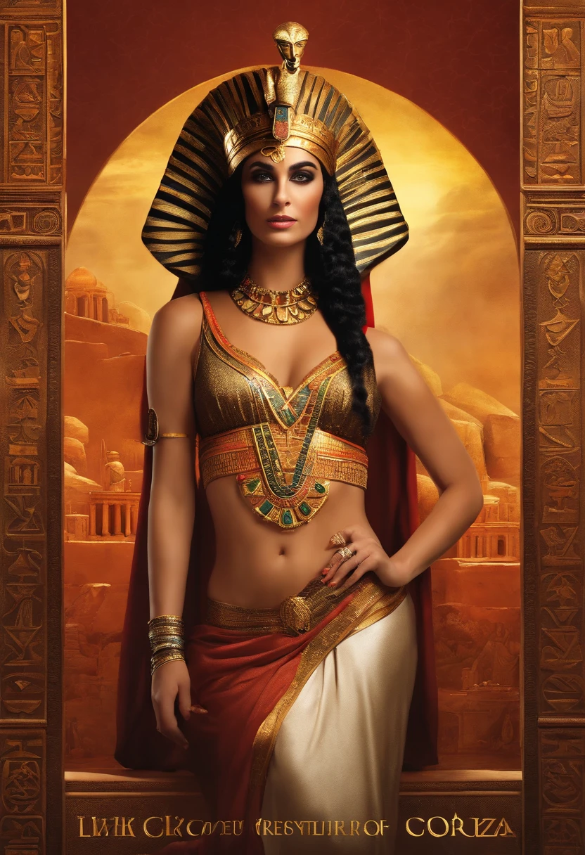 Book cover with Cleopatra and an Emperor of Egypt posing for the promotion of a slimming book