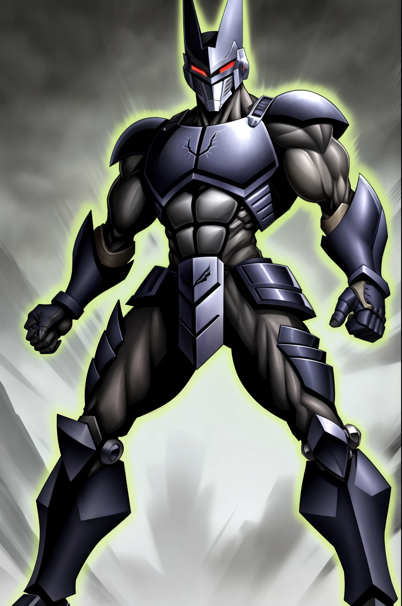 robot, sentai, metal hero,dark edgy; muscle male, knight