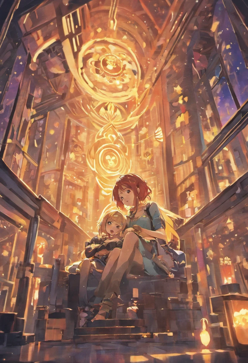 Tim e Luna, Daughter sitting on mothers lap.
Tim finds a magical little spaceship in his backyard.