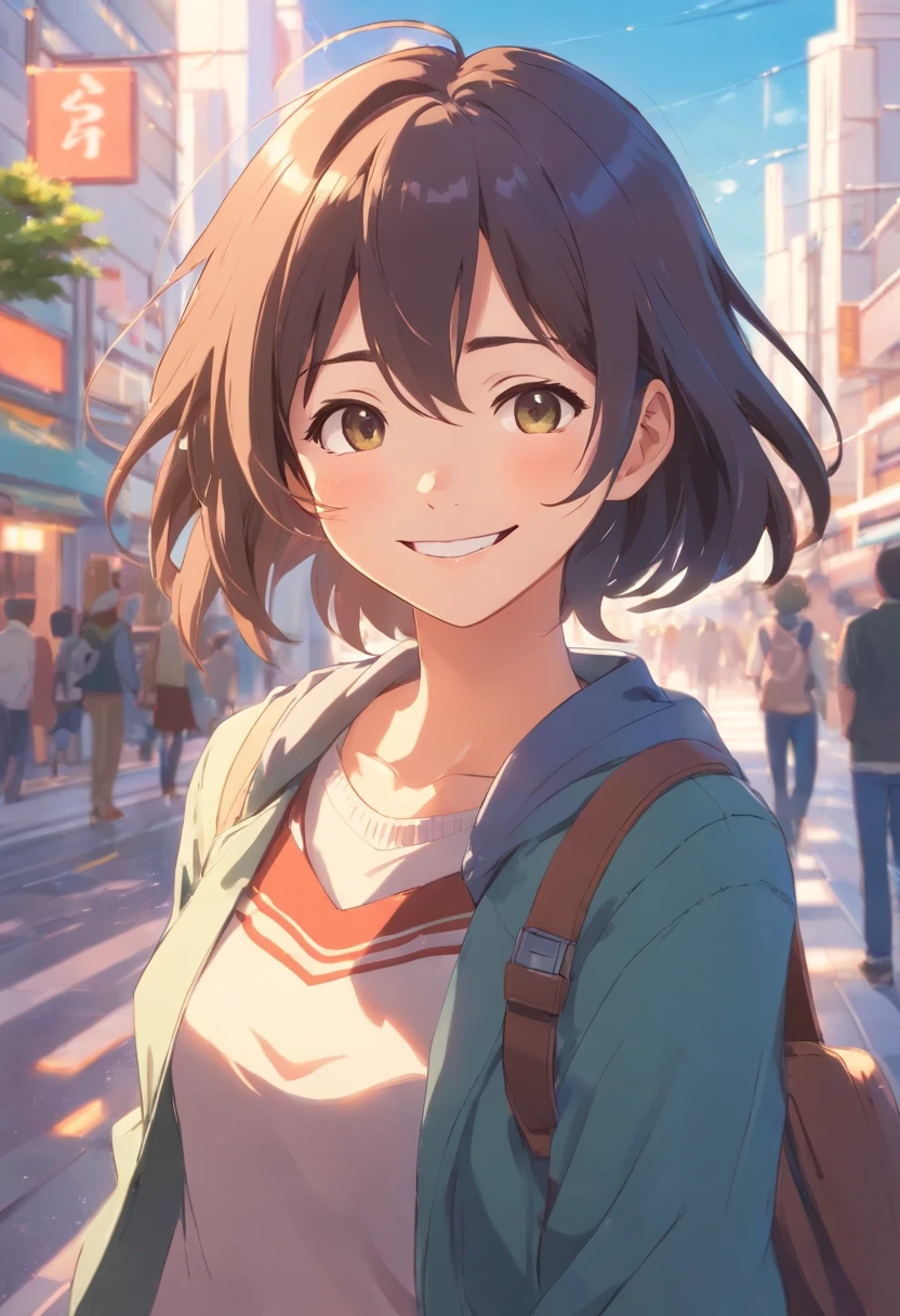 student smiling