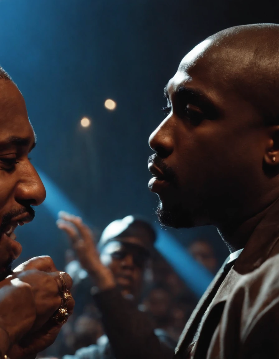 ((2PAC Shakur et Notorious big)) Face to face on a concert stage