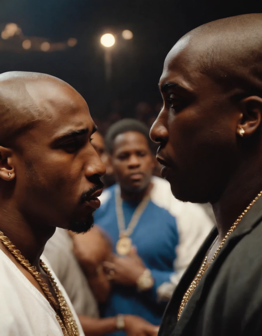 ((2PAC Shakur et Notorious big)) Face to face on a concert stage
