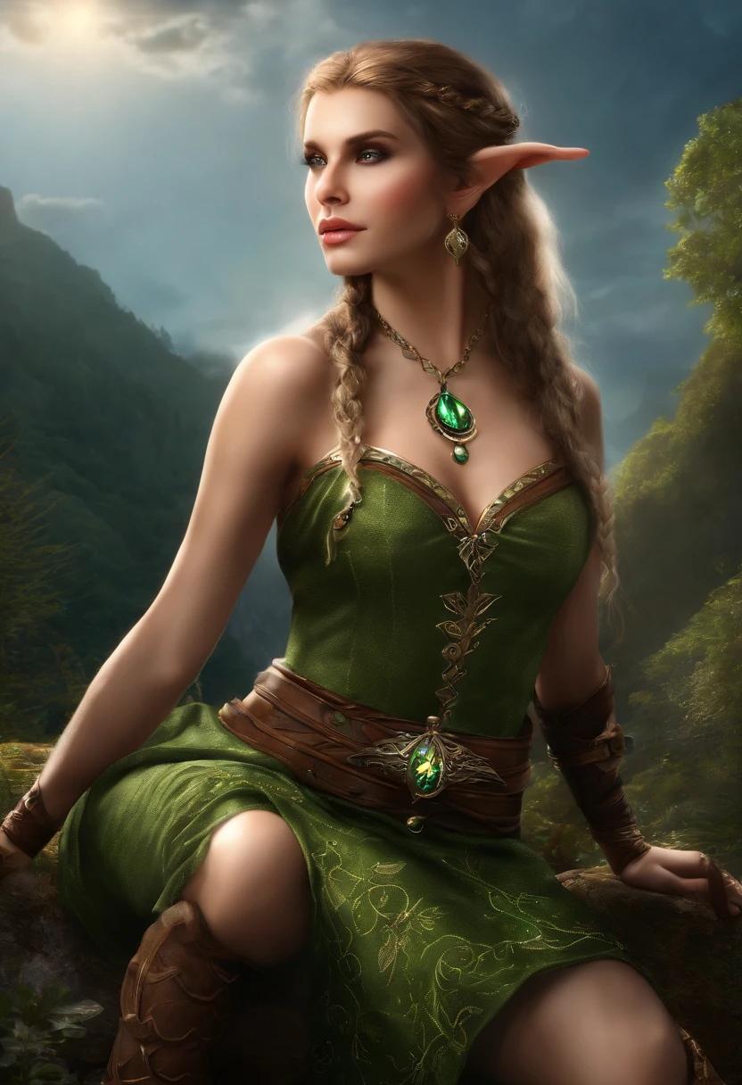 Waldpython, (Beautiful elf girl, umgeben von Waldpythons:1.5)(extrem detailliertes CG unity 16k Hintergrundbild:1.1), (Entrauschung der Festigkeit: 1.45), (tmasterpiece:1.37), (Full body posing:1.4:), Ganzlänge, Dynamischer Winkel, Sternenhimmel, naturgetreue Textur, Seitliche Beleuchtung, funkeln, Leuchtendes Licht, raytracing, UHD