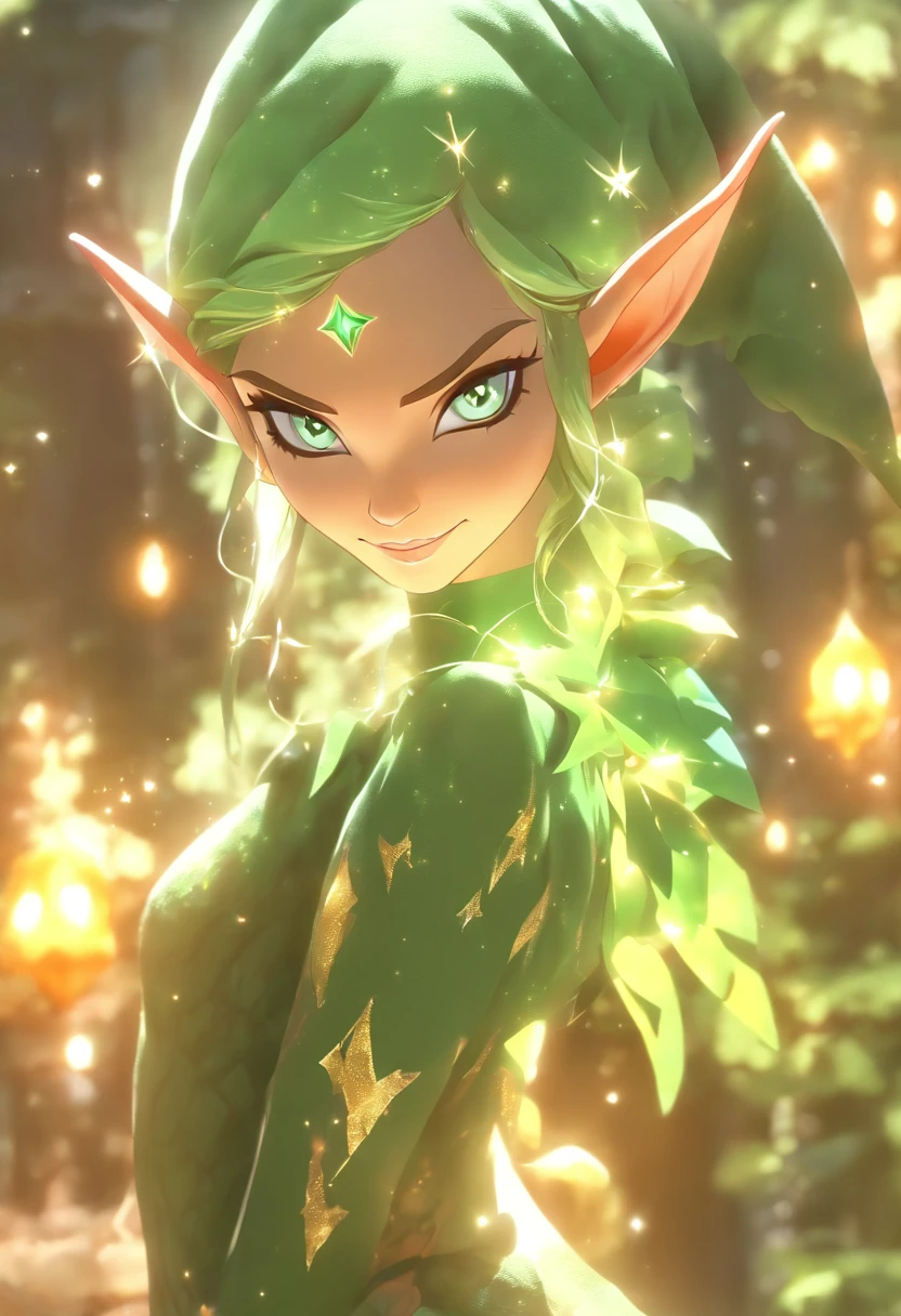 Waldpython, (Beautiful elf girl, umgeben von Waldpythons:1.5)(extrem detailliertes CG unity 16k Hintergrundbild:1.1), (Entrauschung der Festigkeit: 1.45), (tmasterpiece:1.37), (Full body posing:1.4:), Ganzlänge, Dynamischer Winkel, Sternenhimmel, naturgetreue Textur, Seitliche Beleuchtung, funkeln, Leuchtendes Licht, raytracing, UHD