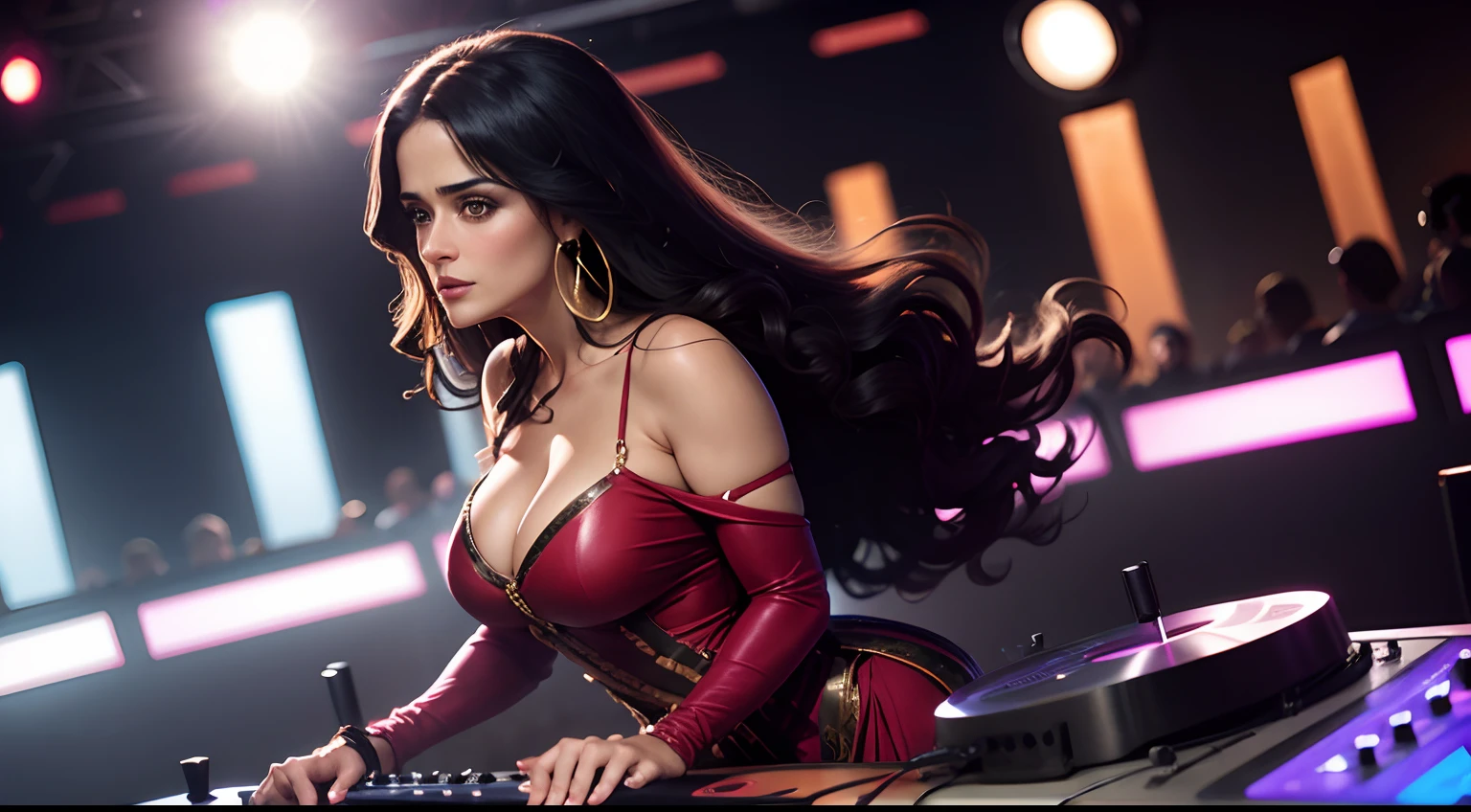 salma hayek DJ