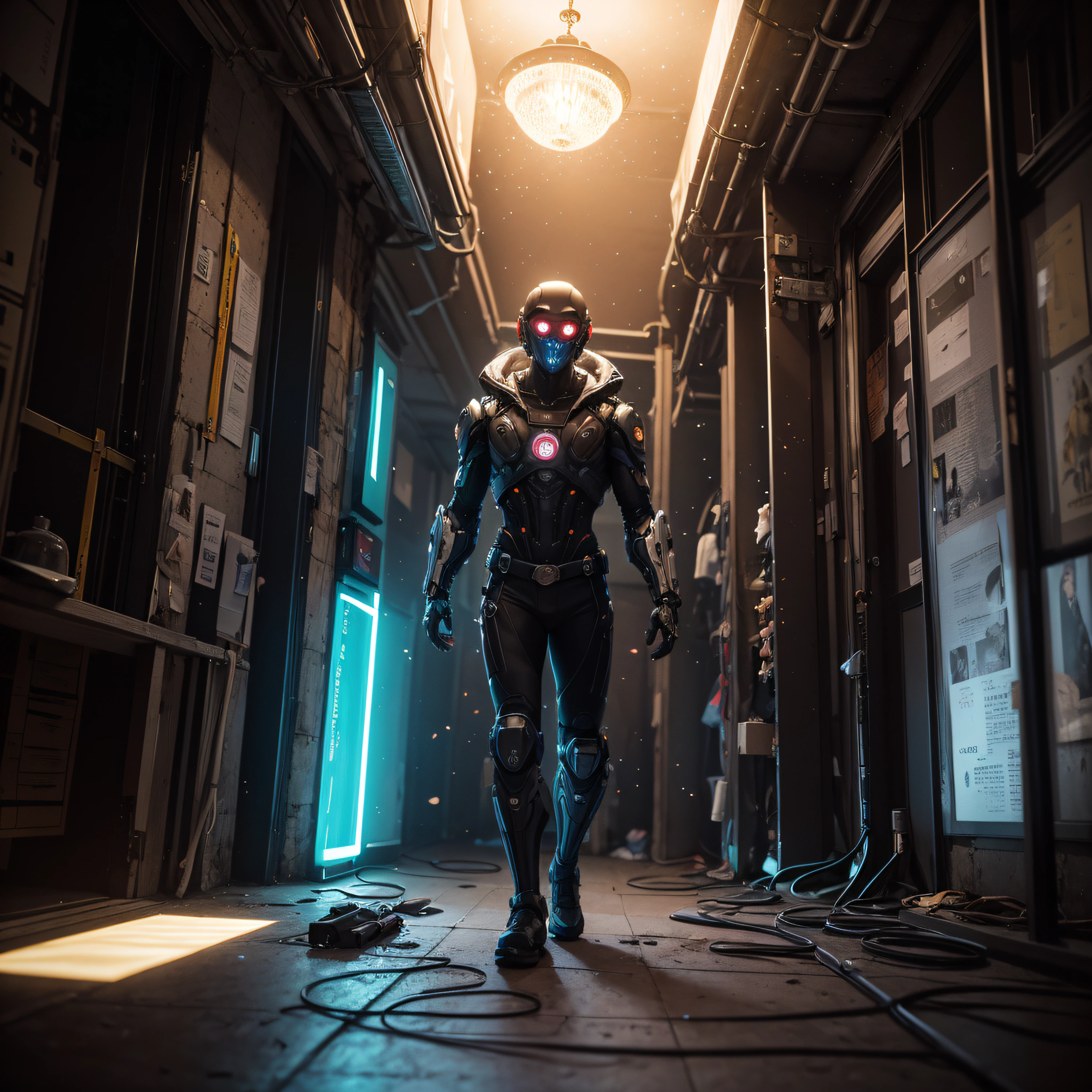 ((calidad superior)), ((obra maestra)), ((realista)), (Los detalles), (fotorrealista:1.5), puppet, marioneta de nadera humanoides tendidos en un piso de concreto, Science-Fiction, HDR, Trazado de rayos, NVIDIA RTX, Los ultra-Highres, Irreal 5, Sub-Surface Scatterring, PBR texturizado, Post-procesamiento, Anisotropic filtering, Profundidad de campos, maximum sharpness and sharpness, Regla de los tercios、8K RAW、(Luminescent Particles:1.4)、(super-detailed CG、Unidad 8k Fondos de pantalla、lighting like a movie、destello de lente、foco nítido、Arte cyberpunk、arquitectura cyberpunk