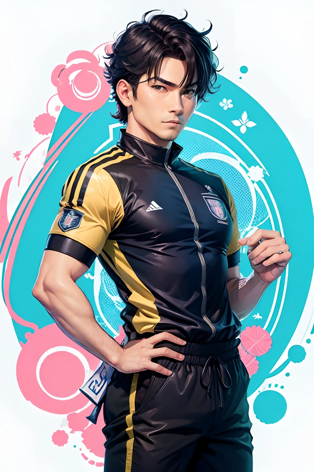 akito, homem pardo, uniforme de futebol