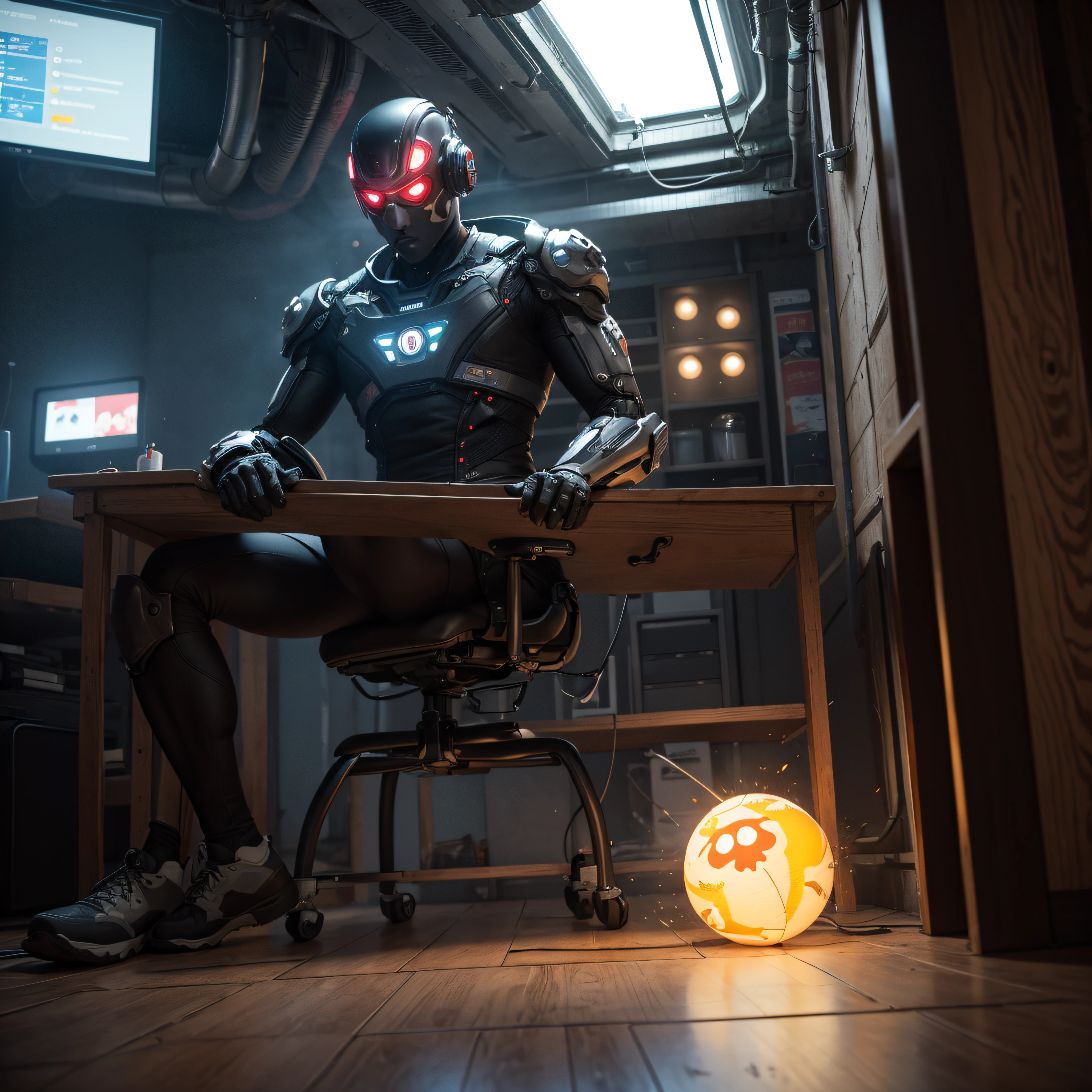 ((calidad superior)), ((obra maestra)), ((realista)), (Los detalles), (fotorrealista:1.5), puppet, marioneta de nadera humanoides tendidos en un piso de concreto, Science-Fiction, HDR, Trazado de rayos, NVIDIA RTX, Los ultra-Highres, Irreal 5, Sub-Surface Scatterring, PBR texturizado, Post-procesamiento, Anisotropic filtering, Profundidad de campos, maximum sharpness and sharpness, Regla de los tercios、8K RAW、(Luminescent Particles:1.4)、(super-detailed CG、Unidad 8k Fondos de pantalla、lighting like a movie、destello de lente、foco nítido、Arte cyberpunk、arquitectura cyberpunk