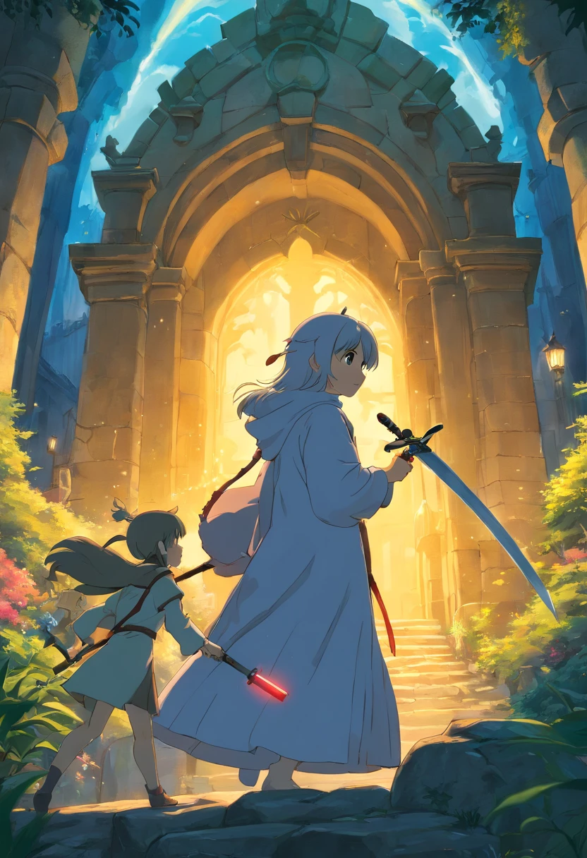 (8k unit wallpaper CG extrem detailliert, Meisterwerk, best quality, Ultra-detailliert), (((nur))), ((Weitwinkel-Schuss:1.5)), (A paladin with a legendary sword), (Thematischer Hintergrund), mittelalterlich, Magnificent scene, Dunkle, unheimliche Umgebung, (dark Souls 3, Illustrator, (Beste Illustration)