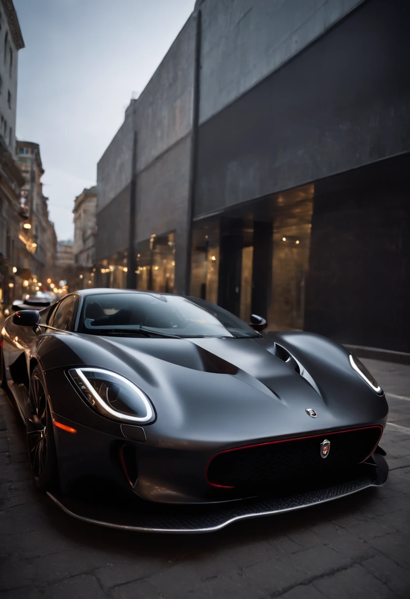 Detailed raw HD photo medium-distance photo of a (Jaguar hypercar) , showroom, parked in a parcade (darkly lit, dimly lit, discreet) grunge , menacing urban environment, metal tubes, concreating, decay, micro-details, hyperdetailed, raytracing, realism, crystal clear, photorealism, photorealistic,
(nocturnal, pitch, moody and dark:1.3) (bright headlights: 1.2)