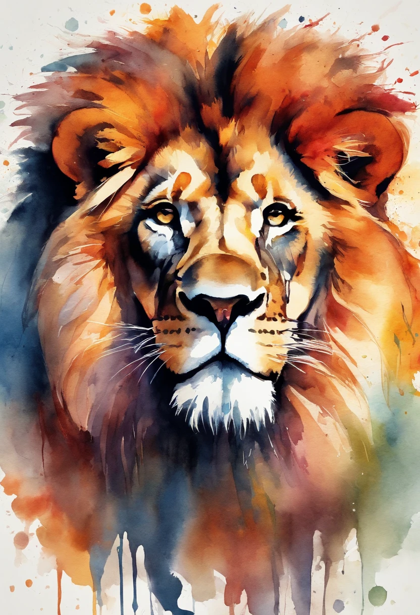 etiqueta, cute cartoon lion, fundo preto, sem roupa, Estilo Vermeer, 12k, alta qualidade, disco Rigido, octan render, Cinematic lighting,design de tshirt,Gato colorido