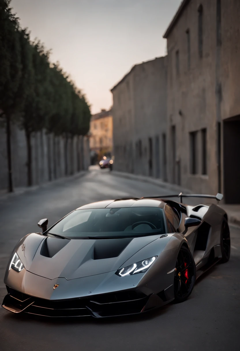 Detailed raw HD photo medium-distance photo of a (Lamborghini hypercar) , showroom, parked in a parcade (darkly lit, dimly lit, discreet) grunge , menacing urban environment, metal tubes, concreating, decay, micro-details, hyperdetailed, raytracing, realism, crystal clear, photorealism, photorealistic,
(nocturnal, pitch, moody and dark:1.3) (bright headlights: 1.2)