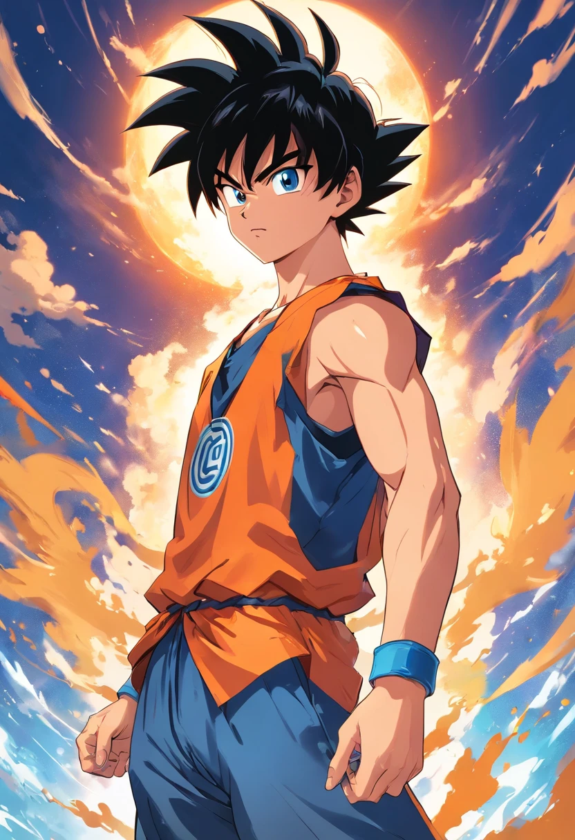 goku, tshirt design, white background