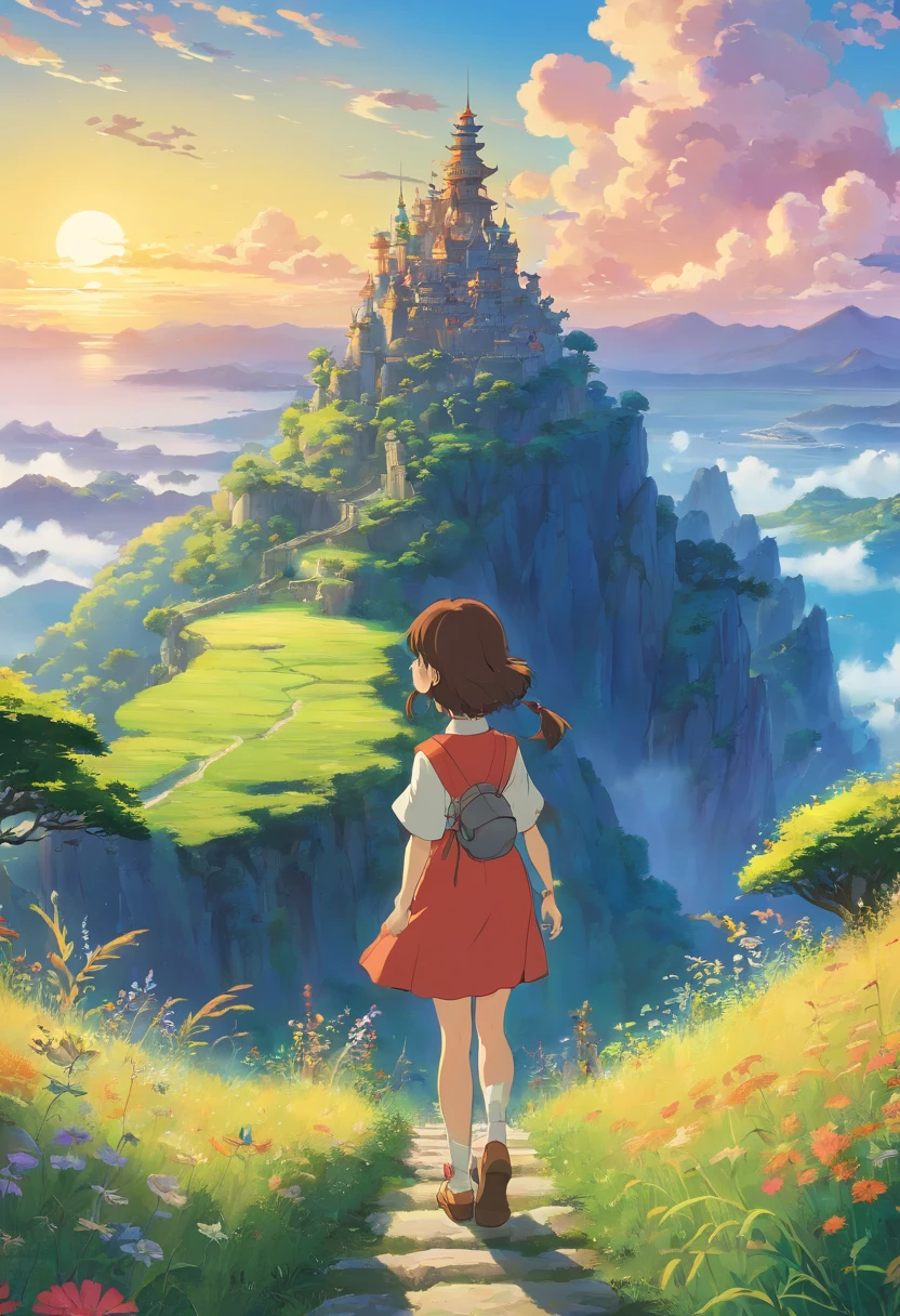 ((1 girl in a fantastic landscape)),((fantasy)),((fantasy)),detailed,4k,masterpiece,studio ghibli