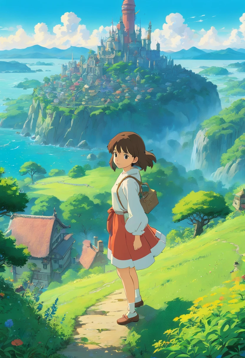 ((1 girl in a fantastic landscape)),((fantasy)),((fantasy)),detailed,4k,masterpiece,studio ghibli