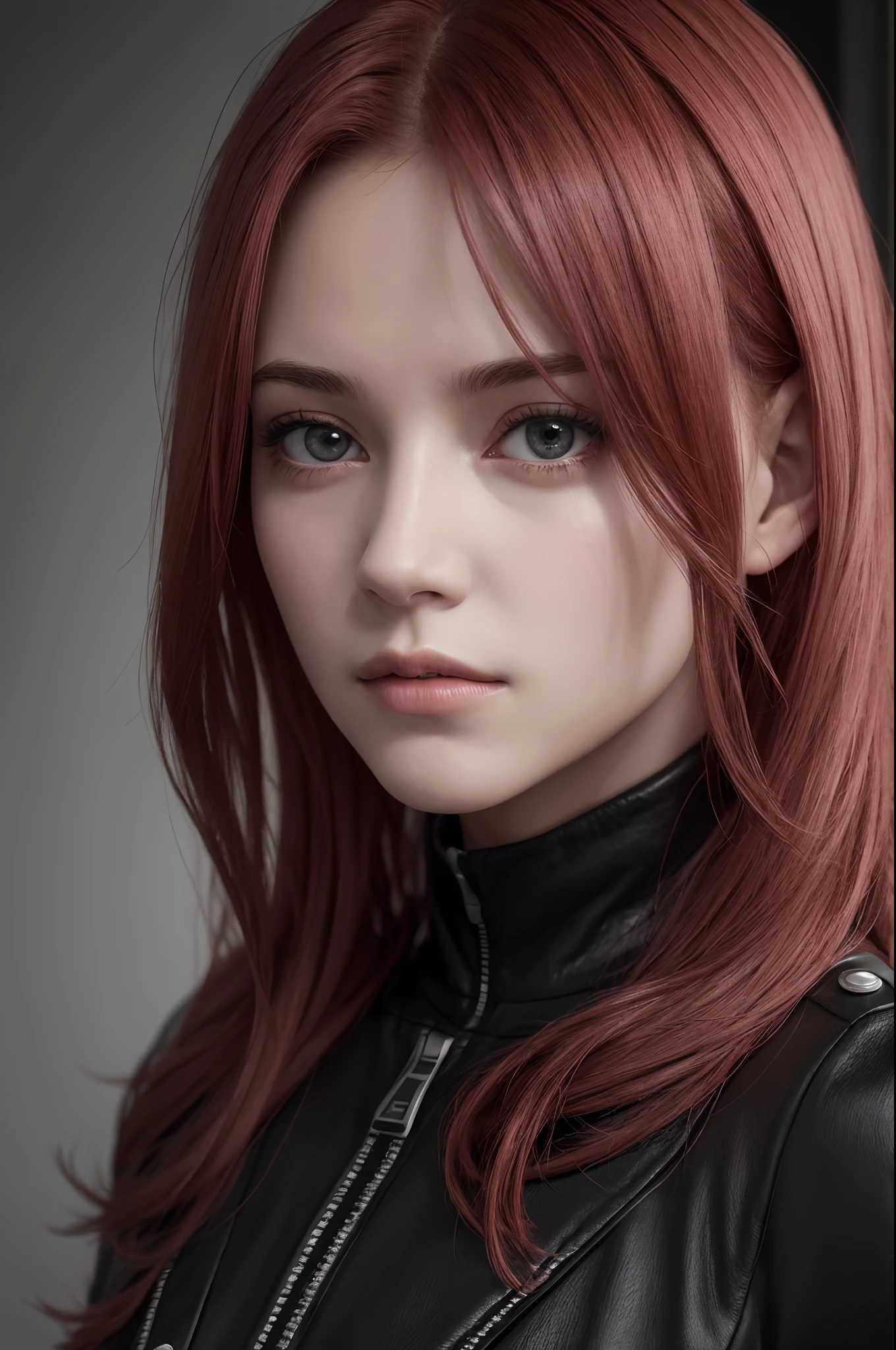 1girls, Sternenauge, flush, Perfekte Ausleuchtung, rotes Haar, Rote Augen, Unreal-Engine, Seitenbeleuchtung, ultra detailliertes Gesicht, 4k, Pony, Strahlende Haut, Einfacher Hintergrund, dunkler Hintergrund,
