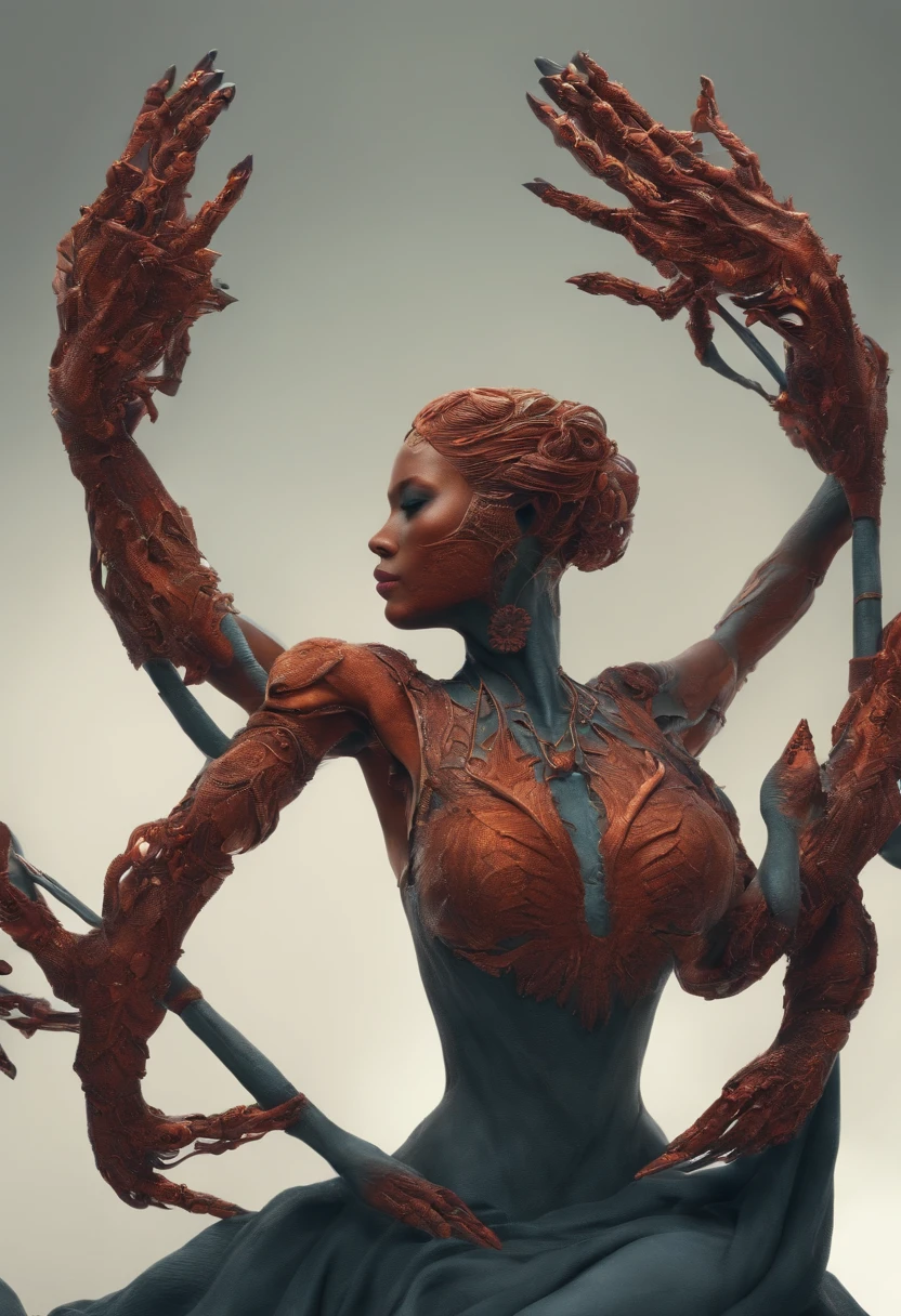product photography of a sculpture made of driftwood, full body, crazy details, Lonely, Cinematic Lighting, Cinematic, Warm Color Palette, color wash, 8k