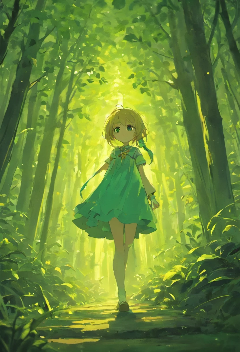 Generar una imagen que capture la esencia de un pueblo tranquilo envuelto por el presentimiento, Shady forests, evoking a sense of mystery