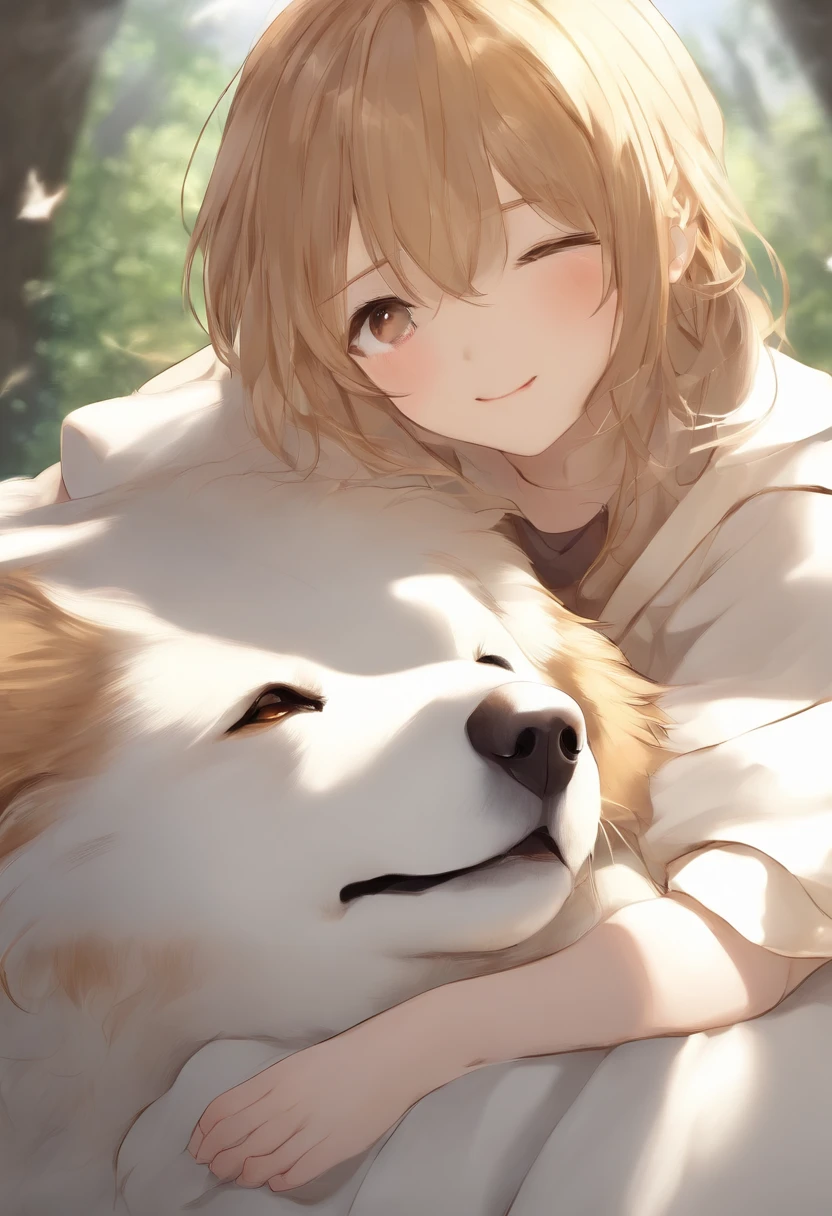 alta qualidade, high resolution, Detalhe extremo, masutepiece, ONE dog, Marrom Golden Retriever、Fuwafuwa、The eyes are moist、atento、Tilting your head、mimado、Coming towards us、kawaii、Makes you want Yoshiyoshi、Full-body expressions of affection、I want to protect you、