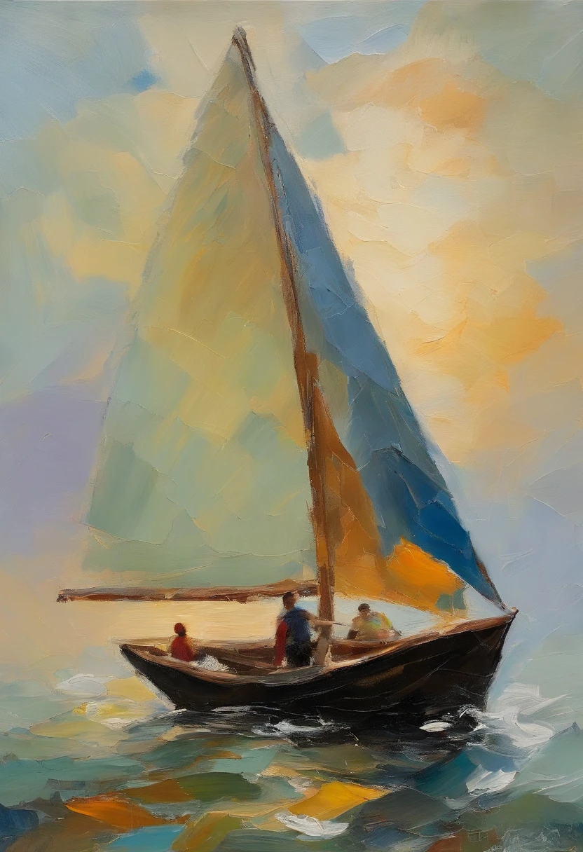 veleiro de regata em mar bravio