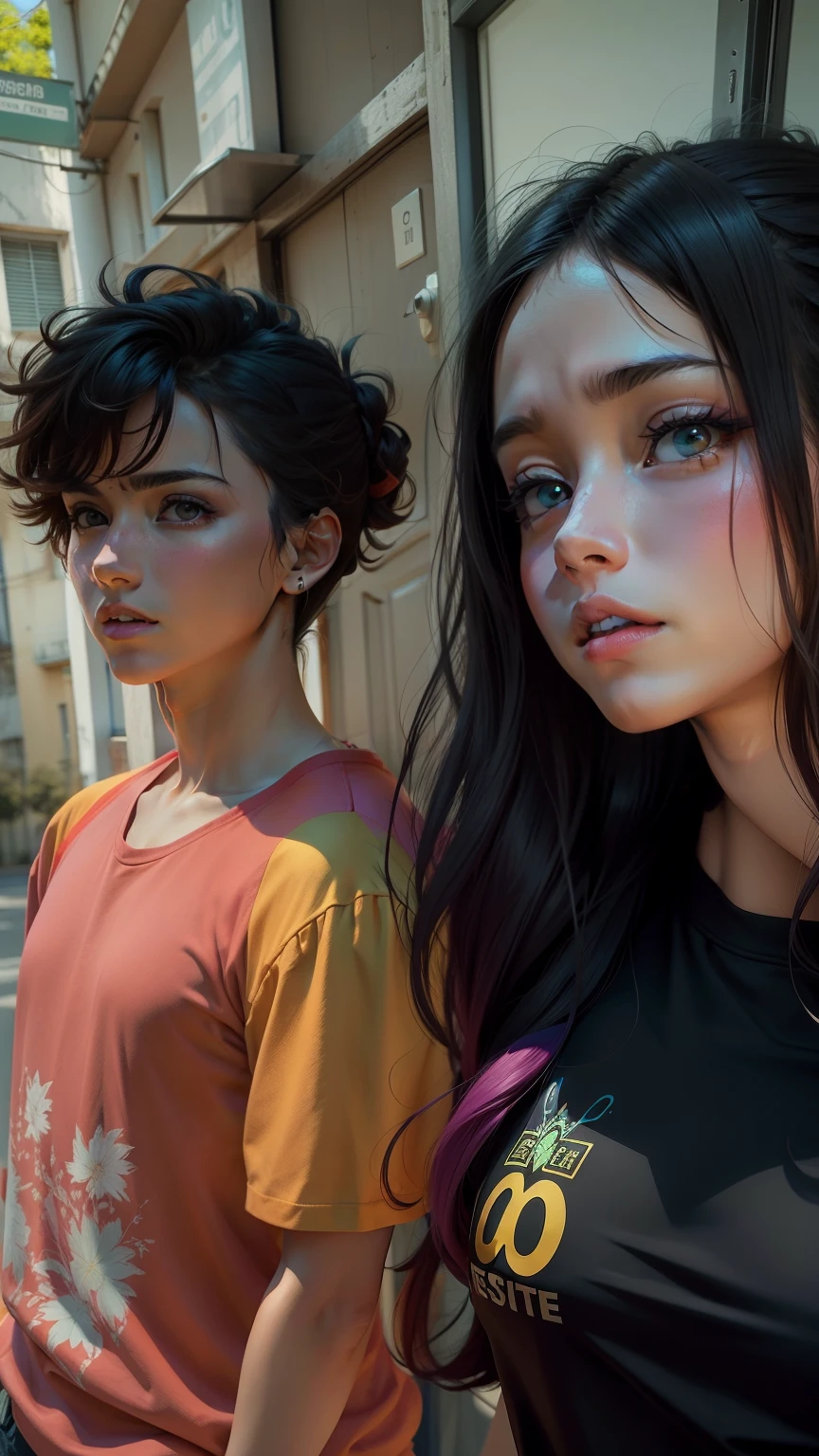 Anime realista, cores vibrantes, foto de perfil