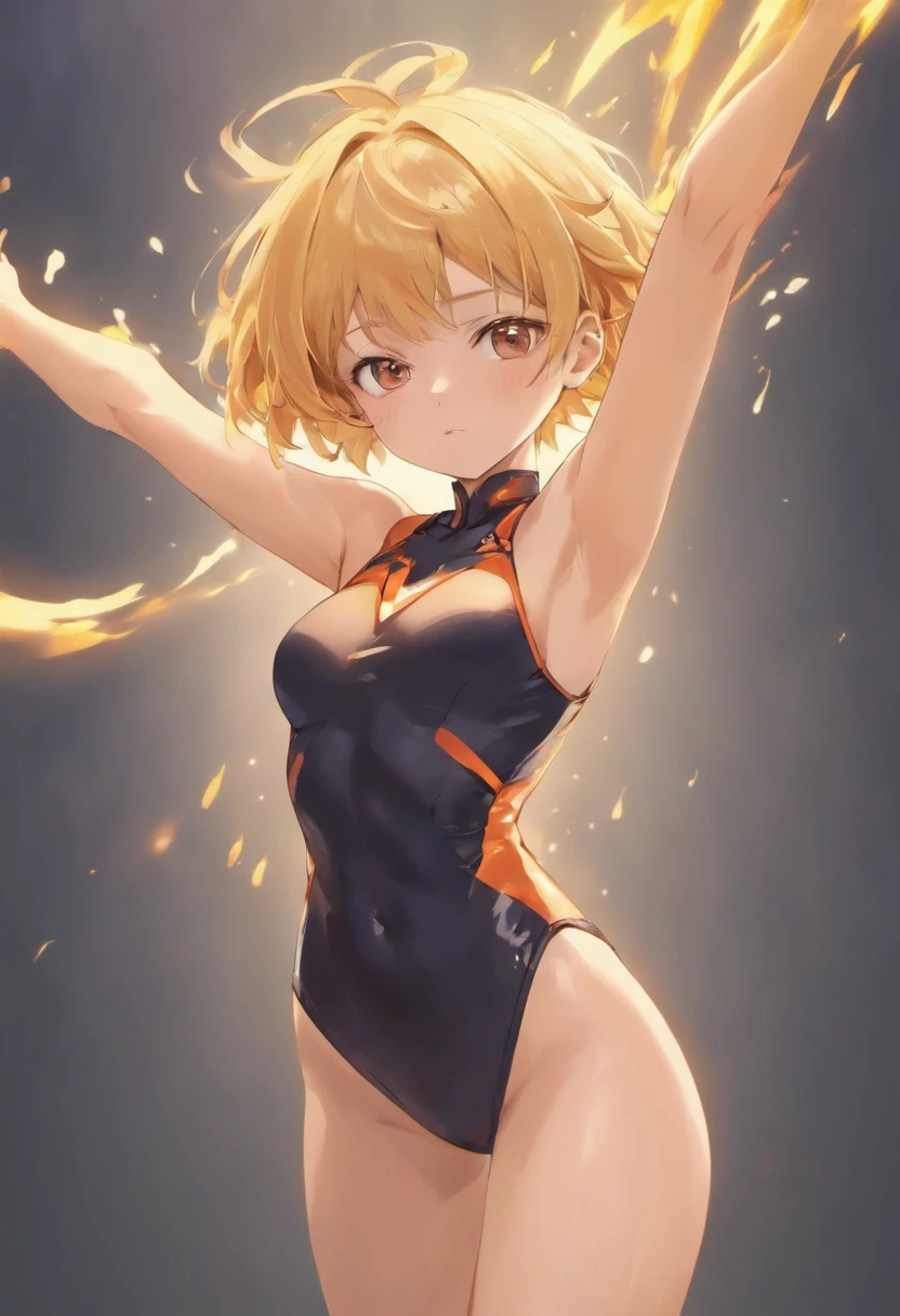 (Best Quality,4K,8K,hight resolution,masutepiece:1.2),Ultra-detailed,(Realistic,Photorealistic,Photorealsitic:1.37),Physically-based rendering,extreme detail description,Professional,Vivid colors,Bokeh,Erotic,Senpai,Provocative,Catchy poses,detailed facial features,Detailed body structure,muscular,Toned body,Reveal abs,Shoulders bare,Sports attire,Simple background,Sublime lighting.
mesugaki