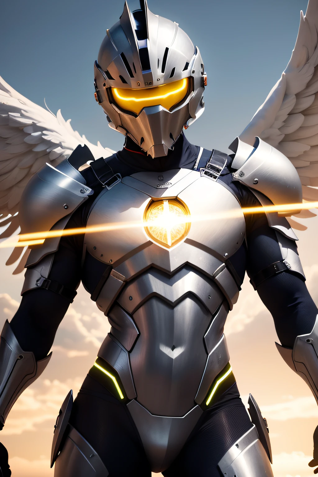 Imagens de Deus COBERTO COM UMA ARMADURA DOURADA NOS CEUS COM UMA LUZ EM NEON MUITO FORTE NOS CEUS em sua forma mais poderosa, like an angel or a lion. VARIOS ANJOS HOMENS COM ROUPAS BRANCAS EM VOLTA DE DEUS