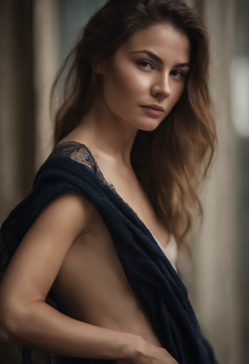 (Best Quality,4K,8K,hight resolution,masutepiece:1.2)naked girl,Ultra-detailed,(Realistic,Photorealistic,Photorealsitic:1.37),Physically-based rendering,extreme detail description,Professional,Vivid colors,Bokeh,Erotic,senior,Provocative,Catchy poses,detailed facial features,Detailed body structure,Shoulders bare,Sports attire,Simple background,Sublime lighting. mesugaki、provocation