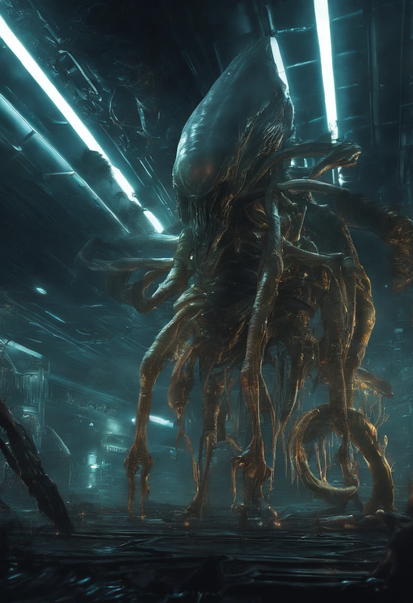 film effect，high definition detail，wallpaper hd，offcial art，（(Translucent humanoids))，The body glows，Walk on the water and reflect，Woods weeds，light and shadow effect，Stunning scene，closeup cleavage