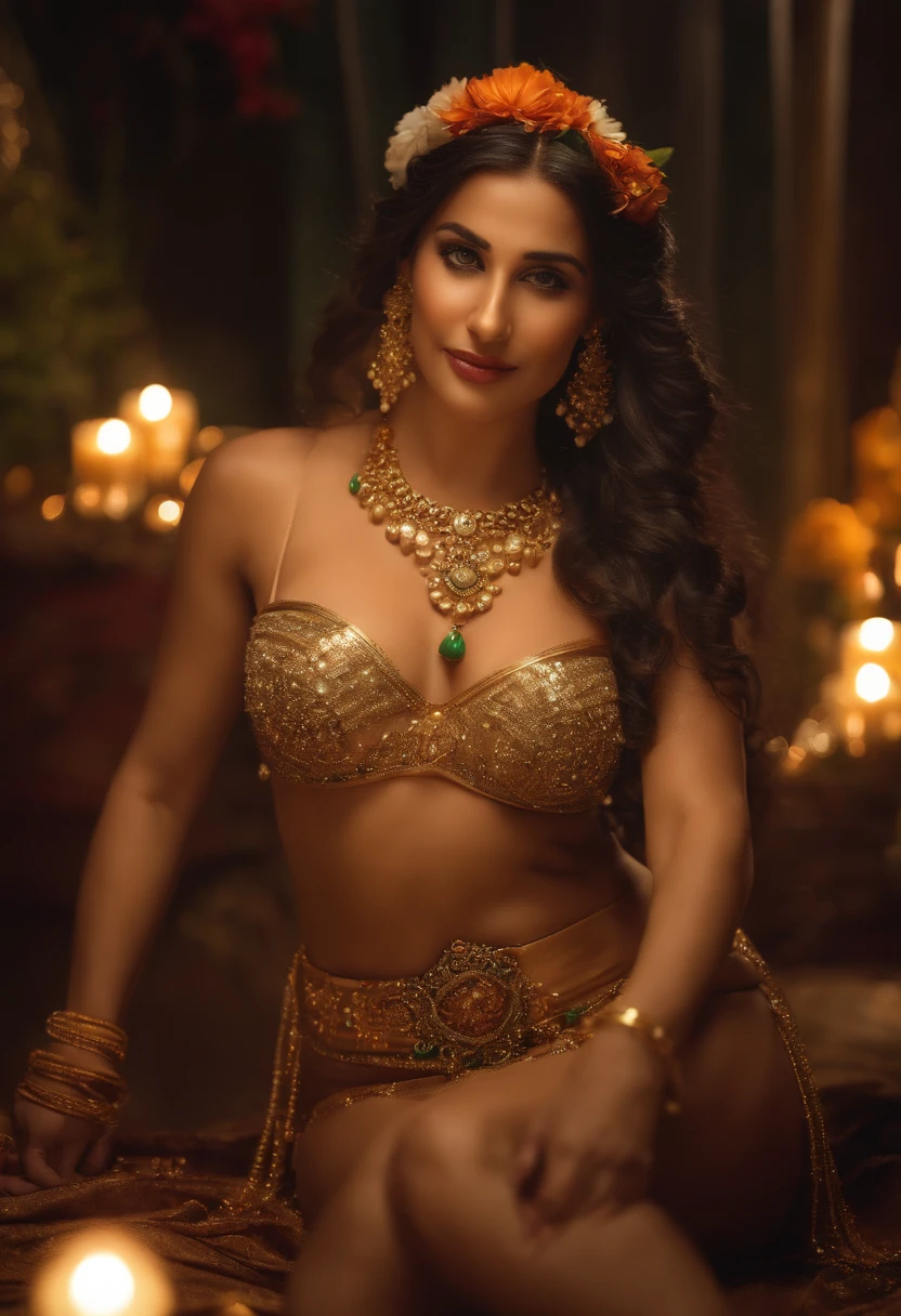 8
8:18pm


nude belly dancer, jasmine, hyper realistic, full body shot, huge breasts tits boobs bust jugs, smile, (wide hips:1.3), narrow waist, open mouth, green eyes, jewelry, very long lush curly shiny hairstyle, flower, earrings, necklace, off shoulder, bracelet, golden see-through mini bikini, white flower, gem, holding flower, arabian high detailed skin, oversaturated, colorfully details, arabian nights, bent over , grabbing ankels, looking at viewer, seductivly, 8k hyperrealistic