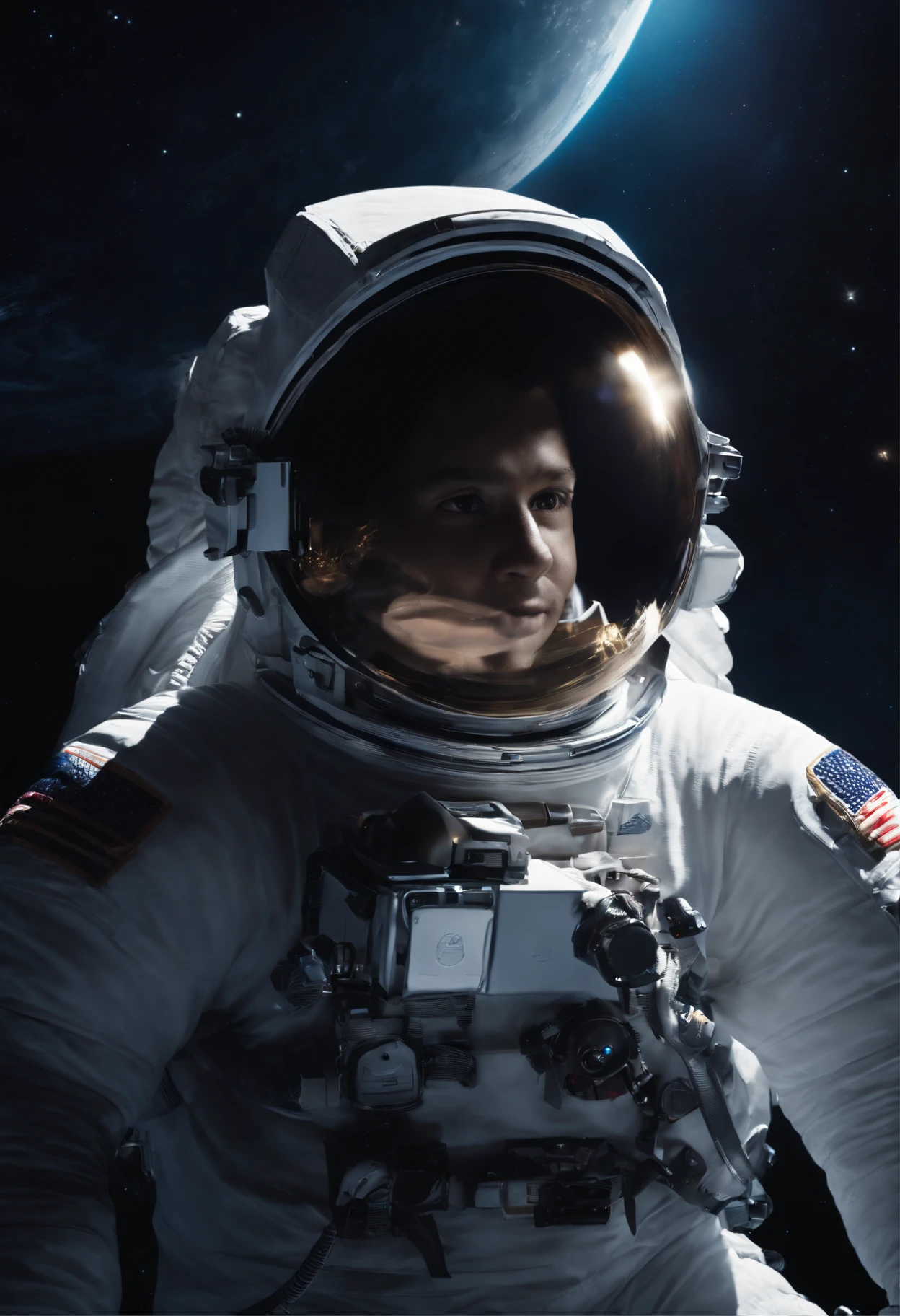 (Astronaut), full body, (Photography), panoramic view, award-winning, cinematic still, emotional, vignette, dynamic, vivid, (masterpiece, best quality, Professional, perfect composition, very aesthetic, absurdres, ultra-detailed, intricate details:1.3)