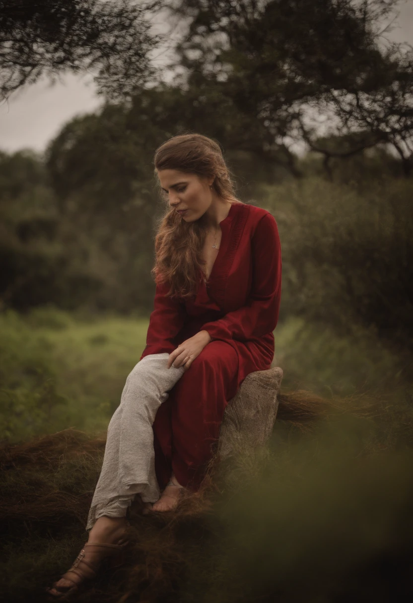 garota de cabelo vermelho de biquini