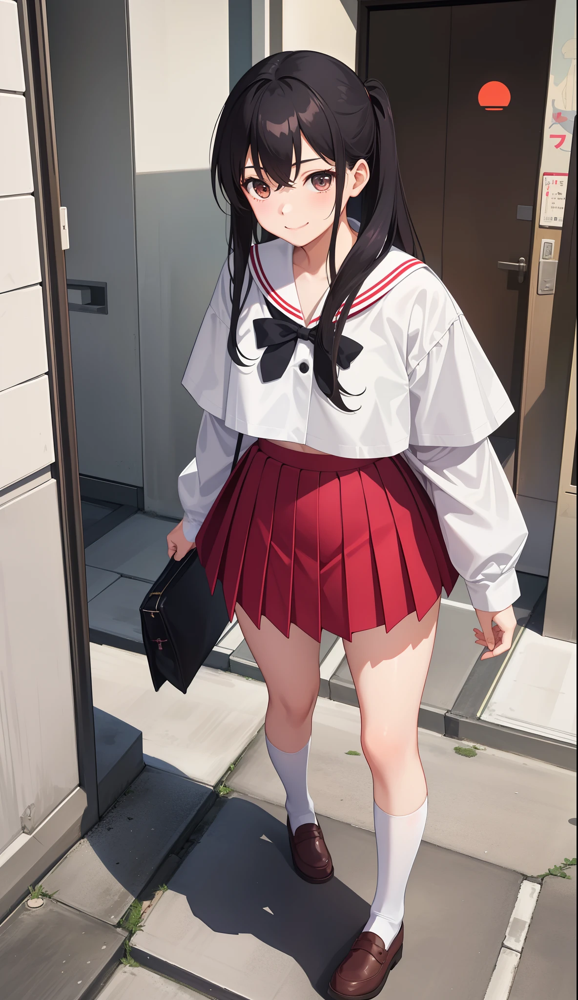 yukimi, 10., long hair, dull bangs, flat chest, No expression, shy, whole body, highest quality, (randoseru red backpack:1.4), in a crowded train、In a train seat、There are a lot of guys around、In underwear、angle from below、kneel down、(small area white panties:1.4)、(masturbation:1.4)、(put your hand inside your pants:1.4)、Striped pattern、embarrassing、Transparent、