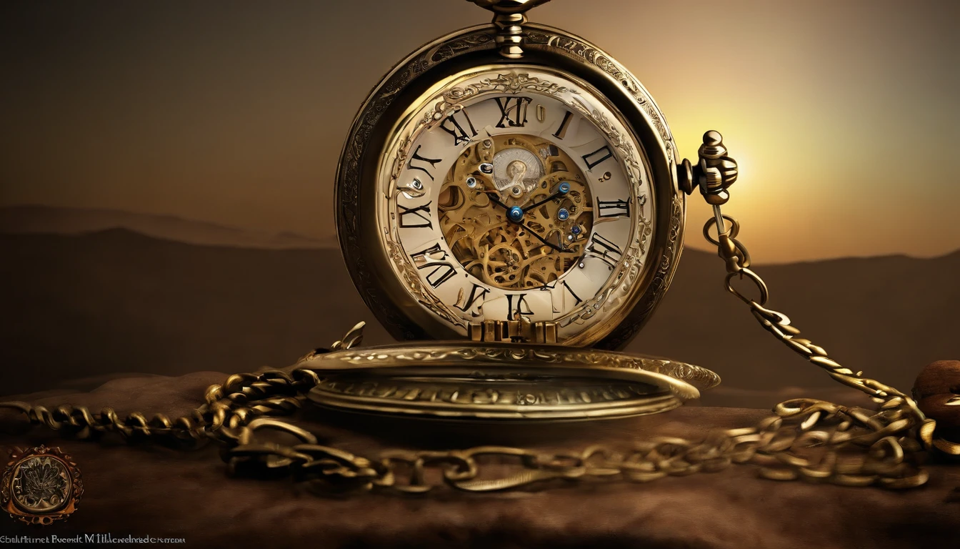 (giant pocket watch:1.5), Uma impressionante obra de arte digital no estilo 2.5D brings the mysterious and charming theme to life, Enigmatic atmosphere, Hypnotizing Mistura of Digital Art Techniques. This work of art is a true masterpiece, cativando e convidando os espectadores a mergulhar em um mundo de maravilhas. (deslumbrante, misterioso, encantador), (detalhes intrincados:1.4), (Hypnotizing Mistura of Digital Art Techniques:1.5), (verdadeiro @Vlademir Bernardes --auto