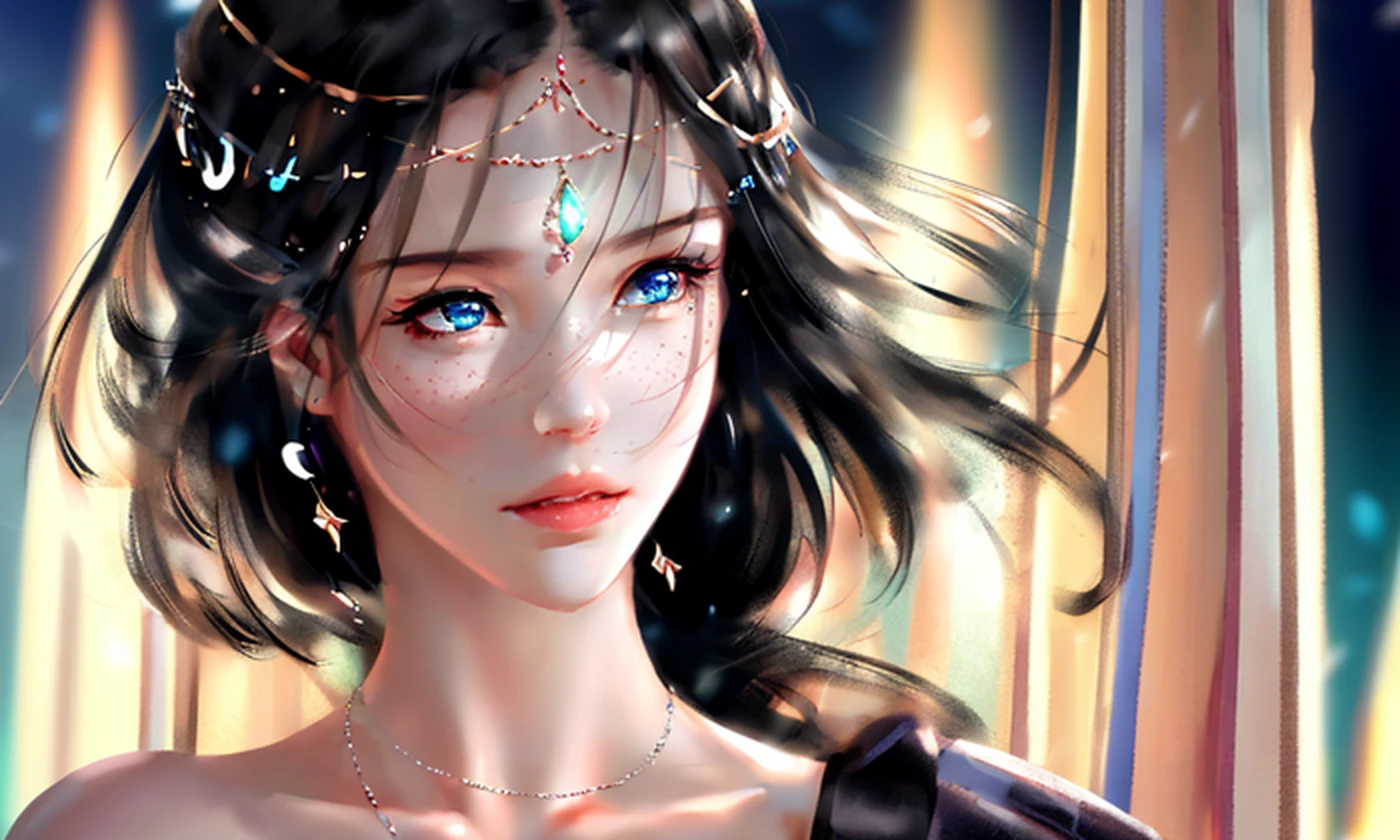 Raw photo,best quality,(intricate details:1.3),hyper detail,finely detailed,colorful,1girl,solo,8k uhd,(detailed skin:1.2),1 girl,solo,beautiful detailed sky,(closed mouth),beautiful detailed eyes,(full body),looking pleasured, wlop,looking at viewer, highres, superb, 8k wallpaper, extremely detailed, intricate,volumetric lighting, realistic, realistic lighting, cinematic, 4k, cinematic lighting, 8k, depth of field, 3d, perfect, award-winning, hyper-detailed, photorealistic, ultra realistic, realistic light, hard lighting, intricate details, stop motion, hyperfocus, tonemapping, sharp focus, hyper detailed, detailed eyes, eyes focus, wlop, (illustration:1.1), highres, (extremely detailed CG unity 8k wallpaper:1.1), (beautiful face:1.15),(nixeu_soft:0.7), (nixeu_white:0.7),backlighting, bare shoulders, blue eyes, blurry,collarbone, depth of field, dress, expressionless,highres, jewelry, (lunafreya nox fleuret), necklace, pendant, pink lips, solo focus,