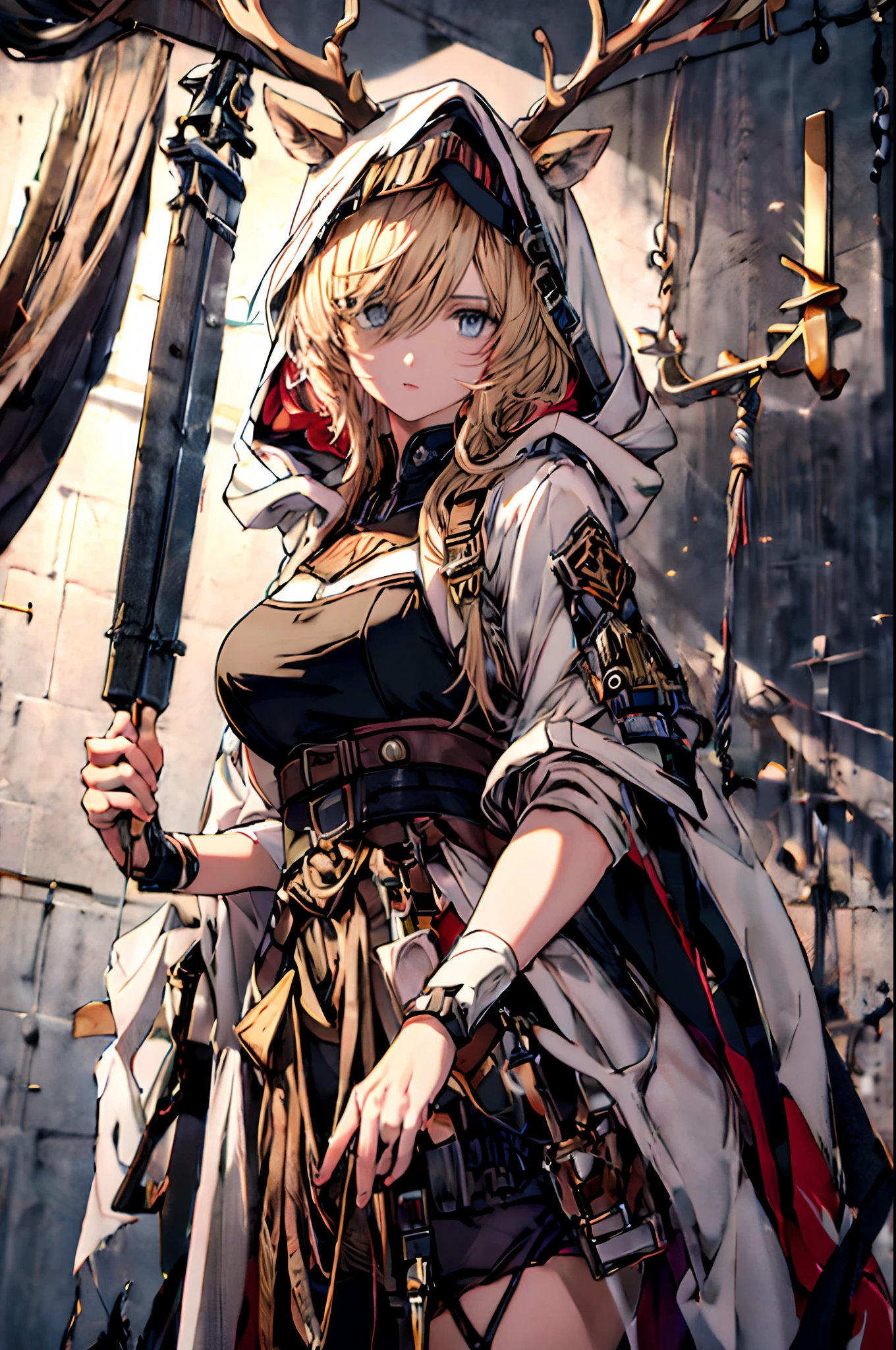 (((Masterpiece))),(incredibly_absurderes),(Best quality),(A high resolution),(Highly detailed),((CG unity 8k wallpaper))，1girll， 独奏， tmasterpiece， best qualtiy， cowboy lens， looking at viewert，