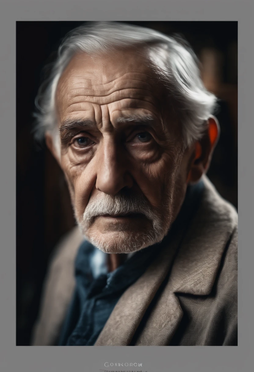 Portrait of wise old man