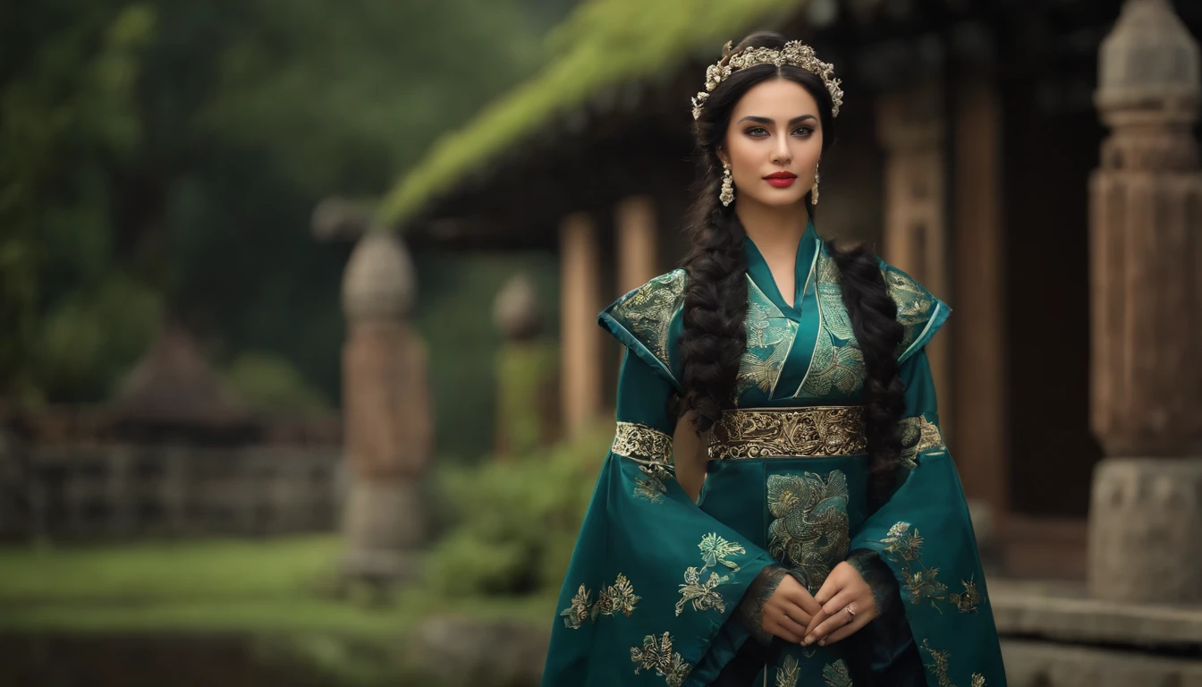 Chinese style, Fada do Basalto, Dragon Turtle, ((tartaruga gigante preta)), DEUS, Rainha, roupas lindas, casaco bonito, clothes with turtle shell pattern, sentado nas costas da tartaruga, (Manto Preto), Hanfu, lago, water, pedregulho, 32k --niji 5, pulseira de ouro, 8k, motor Unreal, altamente detalhado, tiro de corpo inteiro, (dentadura da pele: 1.5), realista, realista, (obra-prima: 1.5), arte conceitual, detalhes intrincados, altamente detalhado, realista, octane rendering, 8k, Motor irreal, dinamic pose, melhor qualidade, alta resolução, (Rosto realista: 1.1), (hiper-realismo: 1.1) , ((cheio_corpo)), olhos perfeitos, (pele brilhante: 1.2), ((penteado))), ((perfect hands))), (fundo muito detalhado), ((Dynamic background), ((1girl)), ((olhos detalhados, olhos de alta qualidade, rosto de alta qualidade)), saia-renda longa com diamante extremamente complexos, magical robes), magia, (Dramatic), epics, profundidade de campo, Bokeh, 4k, lo gothic, particuls