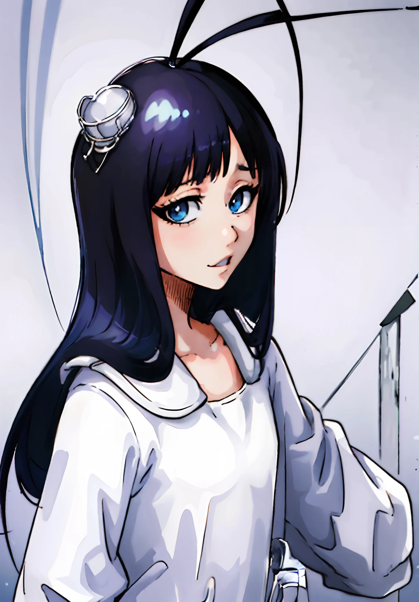 masterpiece, highly detailed, Best quality,(GiselleGewelle:1.3), ultra high res,1boy, portrait,(white_shirt, blue_eyes, long_hair:1.2),solo