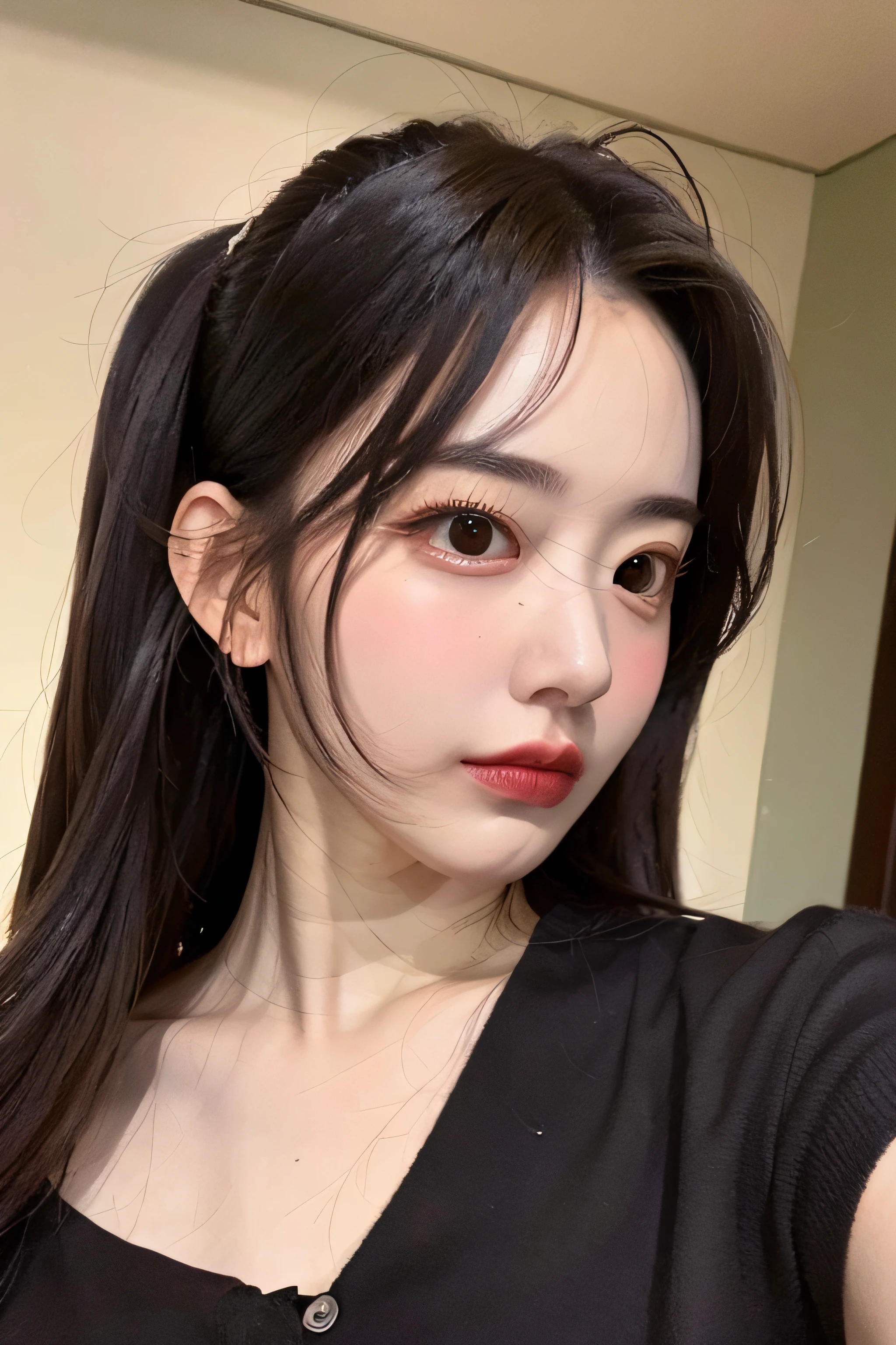 realisticlying,
Selfie of woman,A-line hairstyle
mannequin, Instagram,Liu Yifei