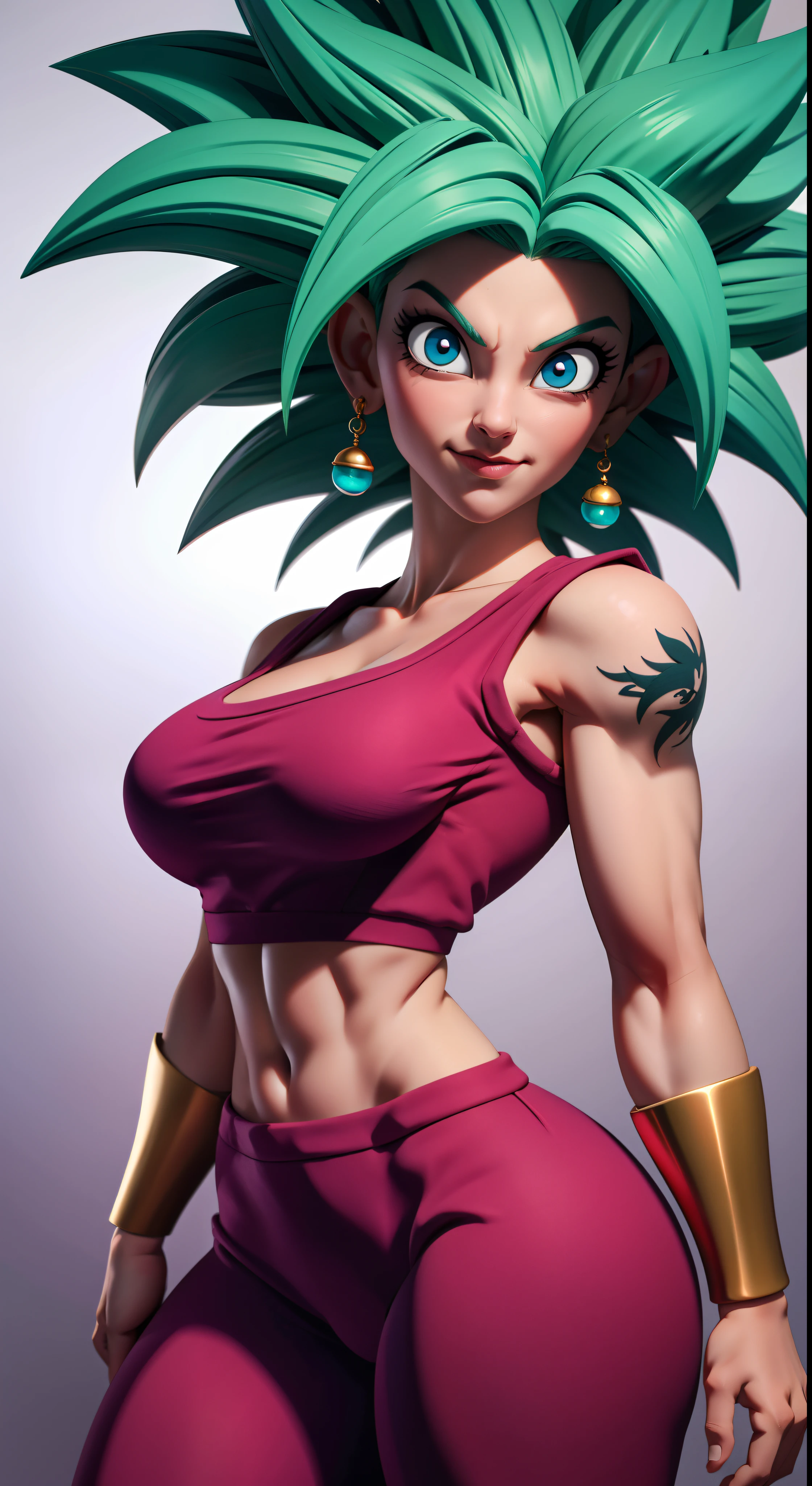 ((masterpiece)), ((proportion Aurea)), ((Dynamic)), ((natural)) ((best quality)), ((ultra-detalhado)), ((kefla dragon ball super)), {1mulher}, {red hair}, {super sayajin}, {style dragon ball super character}, olhos azuis, {{sexy}}, seios grandes , (roupa casual), {pubic_tatuagem, tatuagem brilhante}, {{anatomia perfeita}}, {{scenecy: jardim fantasy}}, {fundo com desfoque}, mudo, Bottom-up view, perfeito:1.2