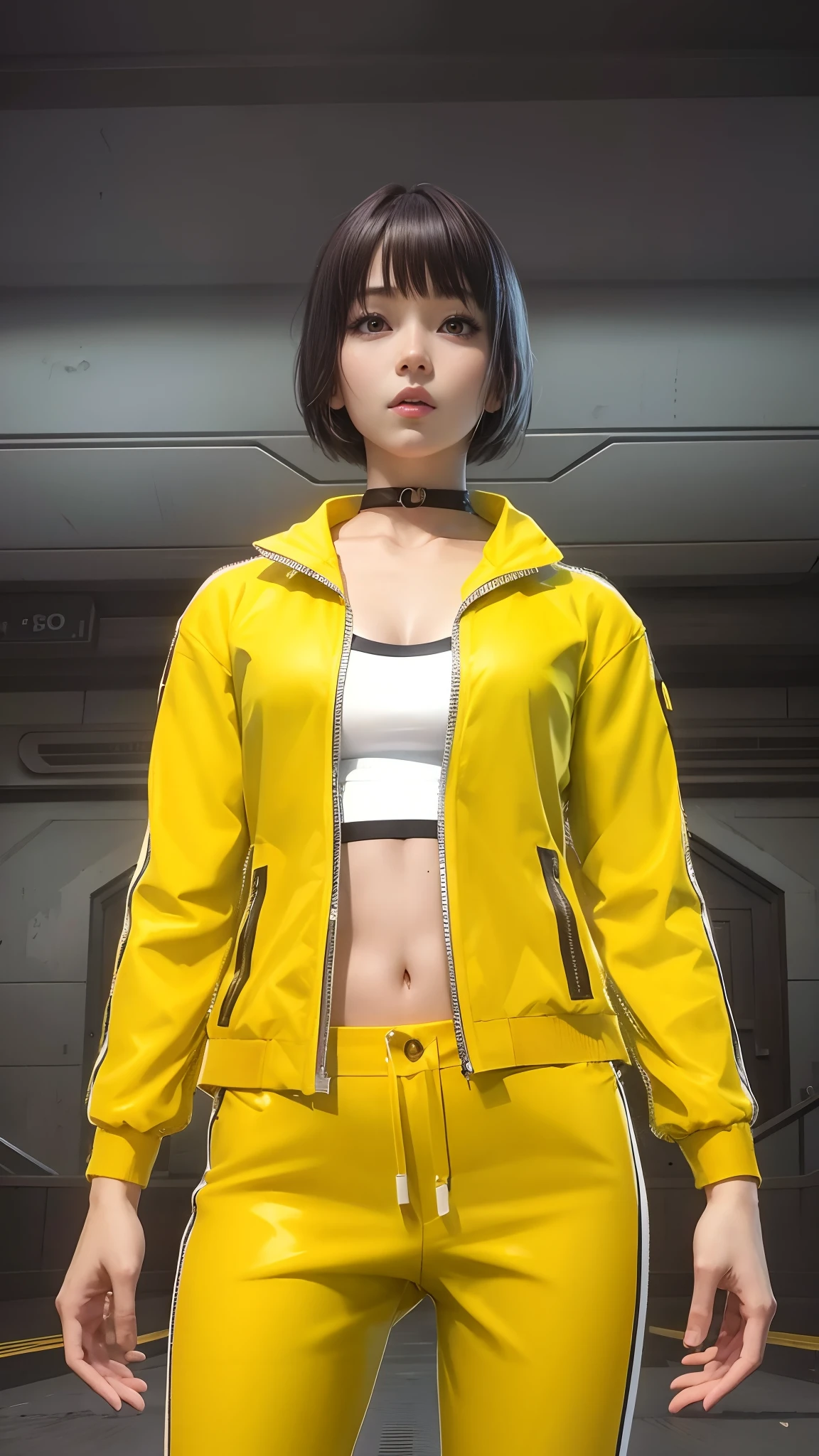 Anime,1 man, girl Korea, Short hair, beautiful , 8k quality,