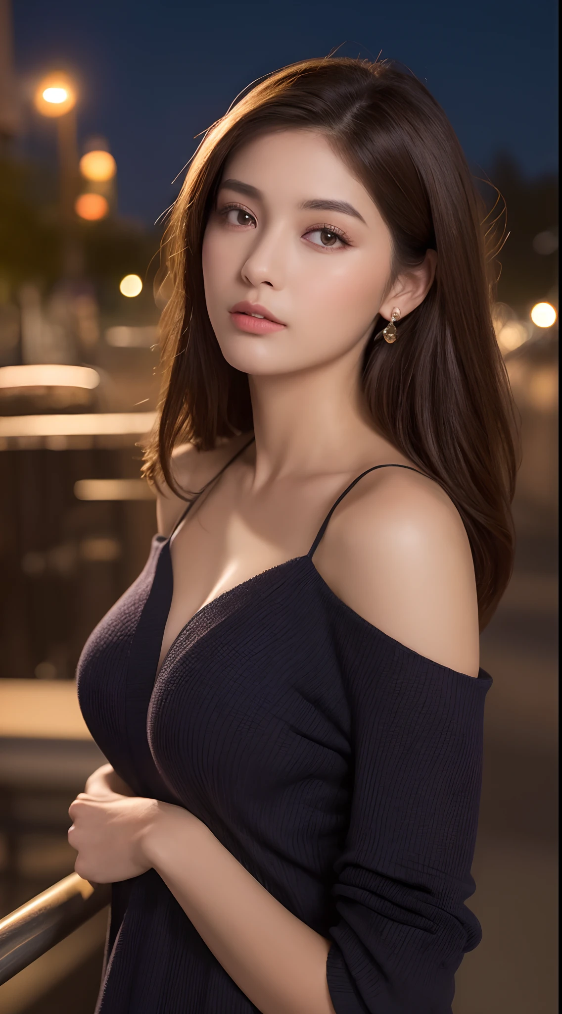 (extra large breasts: 1.6), very detailed and beautiful, masterpiece, highest quality, ultra high resolution, 16k, realistic, ultra detailed, 1 girl, forehead, dark hair, solo, ((very voluptuous glamor) ), Squinted eyes, dark eyes, sparkling eyes, black hair, gloves, dress, luxurious jewelry, earrings, piercing eyes, elbow grooves, hair tied up with hands up, random colored silk off-shoulder bra that clings tightly to the body, Silk short dresses in random colors, various and bold postures, long eye makeup, narrow eyes, smiles, lipstick, complex petal patterns, rim lights, backlights, pastel colors, studio lighting.