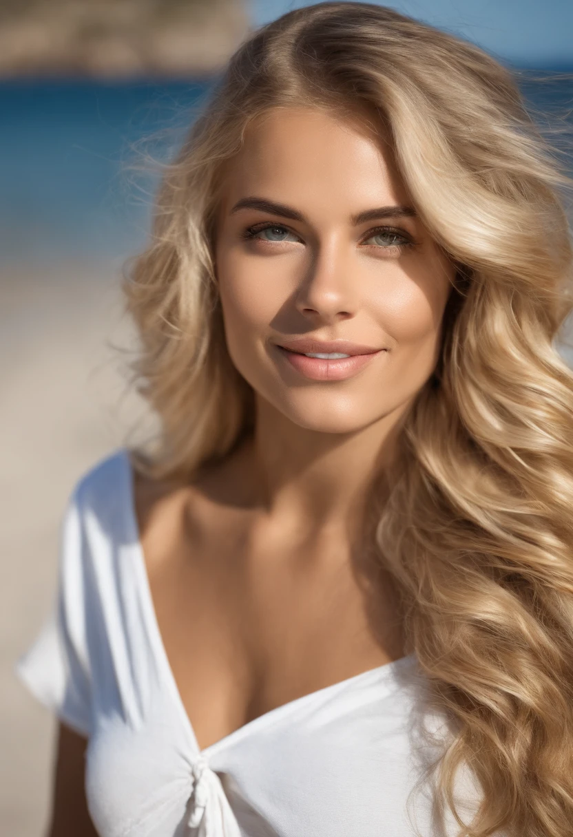 Mujer rubia con cabello largo y bikini blanco posando para una foto en Grecia en la playa, Hermosa mujer rubia, hermosa chica rubia, Mujer rubia, Una hermosa rubia, Rubio y rasgos atractivos, Foto de una mujer hermosa, chica sexy con cabello largo y rubio, Hermosa joven rubia, Una chica con cabello rubio Joven mujer rubia, hermoso cabello rubio