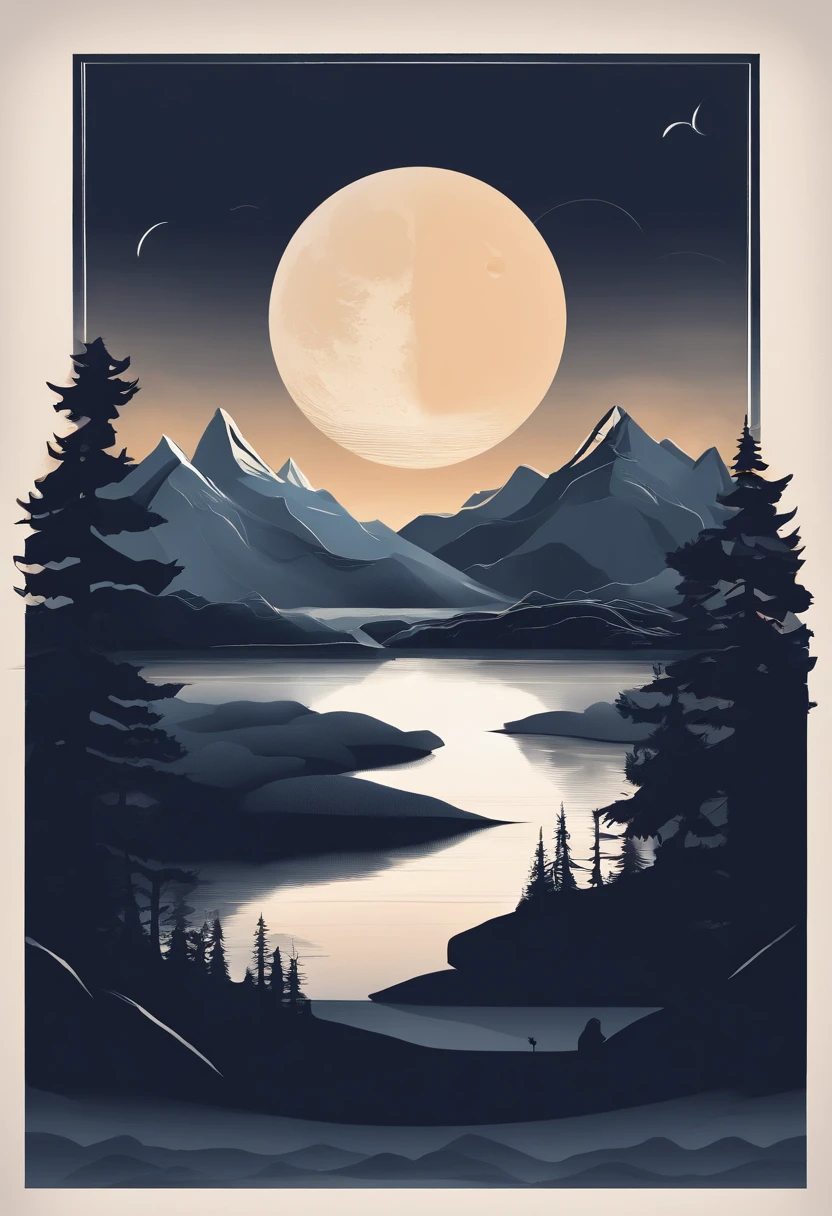 mountains and a lake with a moon in the sky, 4k highly detailed digital art, 4 k hd wallpaper very detailed, impressive fantasy landscape, sci-fi fantasy desktop wallpaper, unreal engine 4k wallpaper, 4k detailed digital art, sci-fi fantasy wallpaper, epic dreamlike fantasy landscape, 4k hd matte digital painting, 8k hd wallpaper digital art