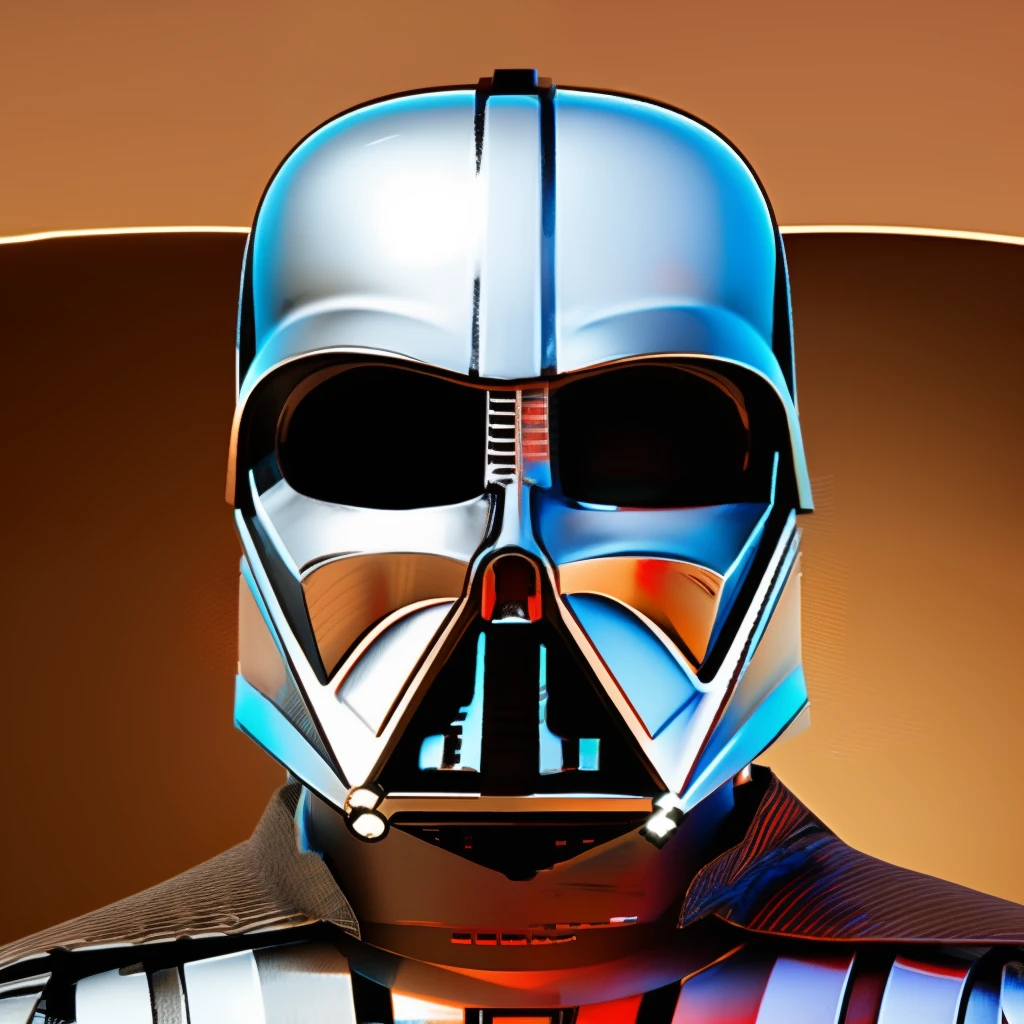 Futuristic Concept of a Mexican Skull based on Star Wars R2-D2